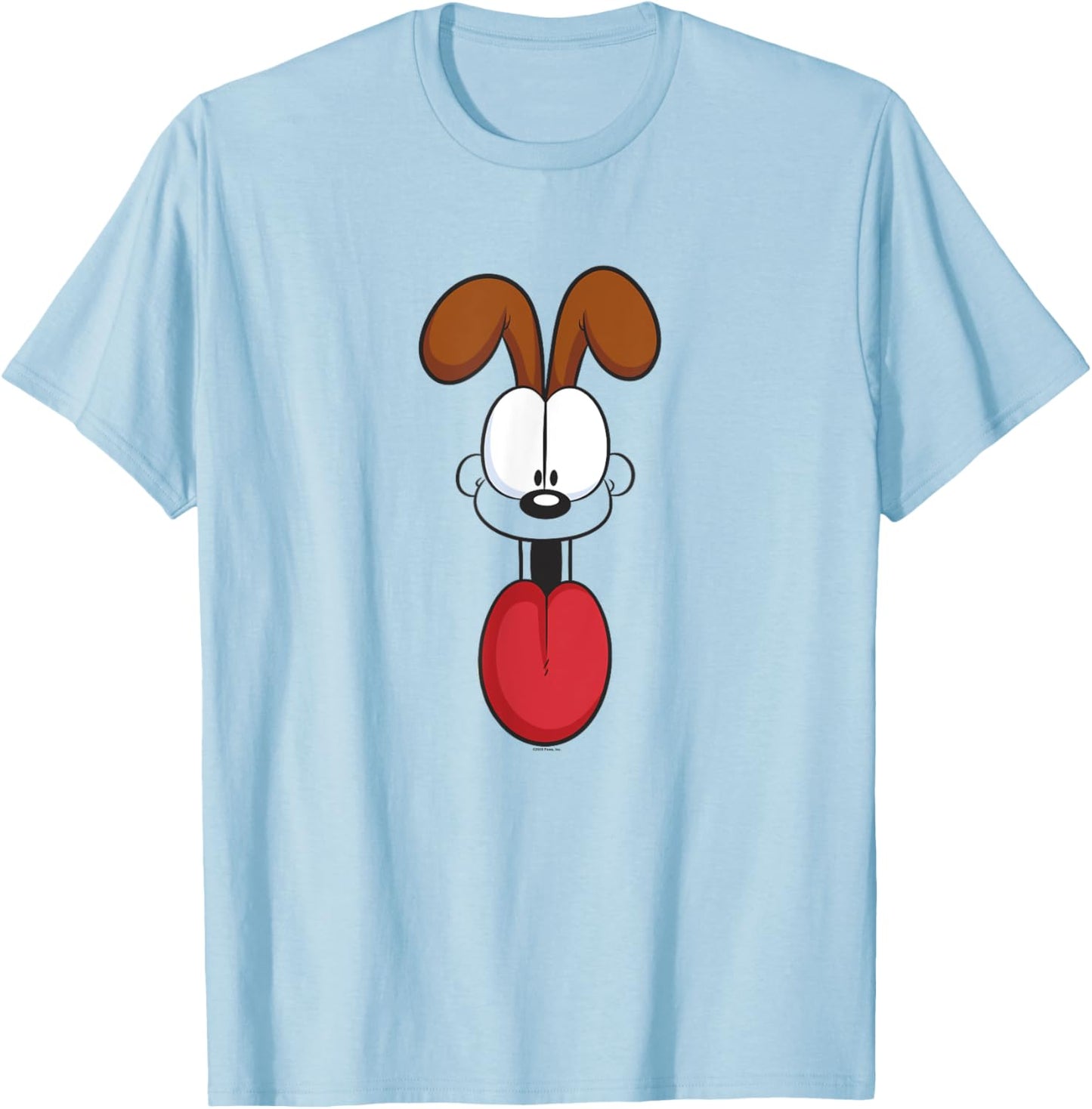 Garfield Odie Big Face T-Shirt - T-Shirt | Light Blue