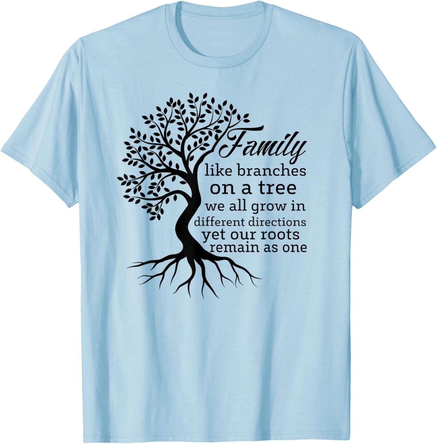 Family Tree Funny Family Reunion 2025 T-Shirt - T-Shirt | Light Blue