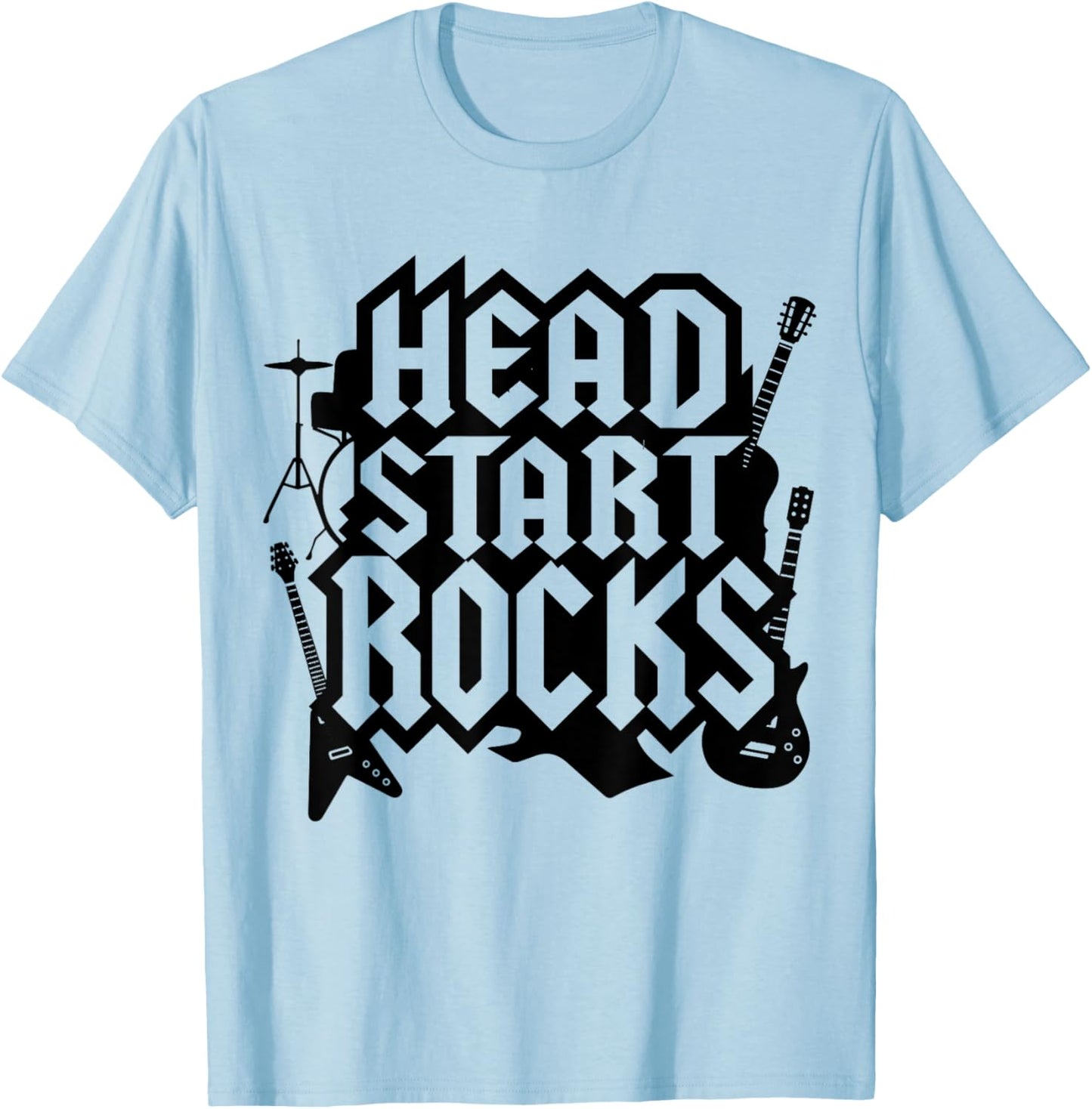 HEAD START Rocks Team HeadStart Squad Teacher Back to School T-Shirt - T-Shirt | Light Blue