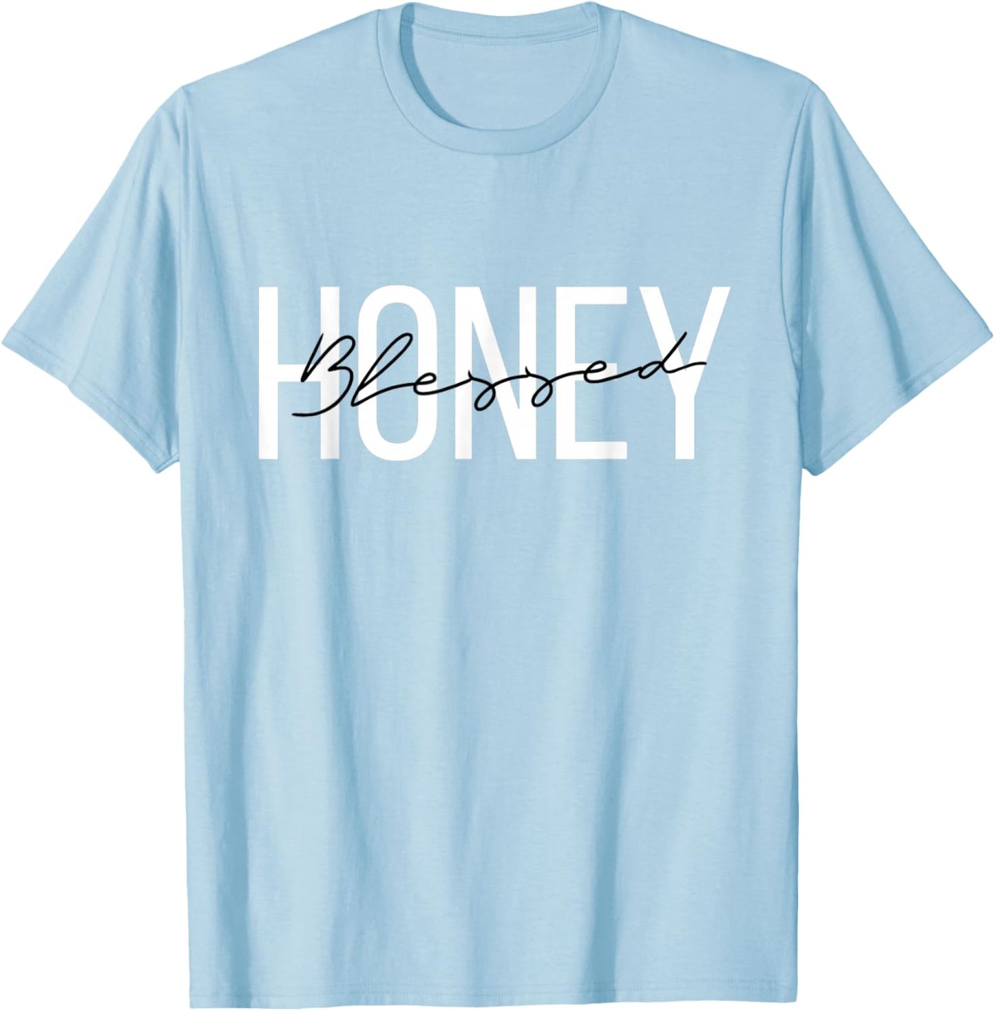 Blessed Honey Grandma Honey Grandmother T-Shirt - T-Shirt | Light Blue