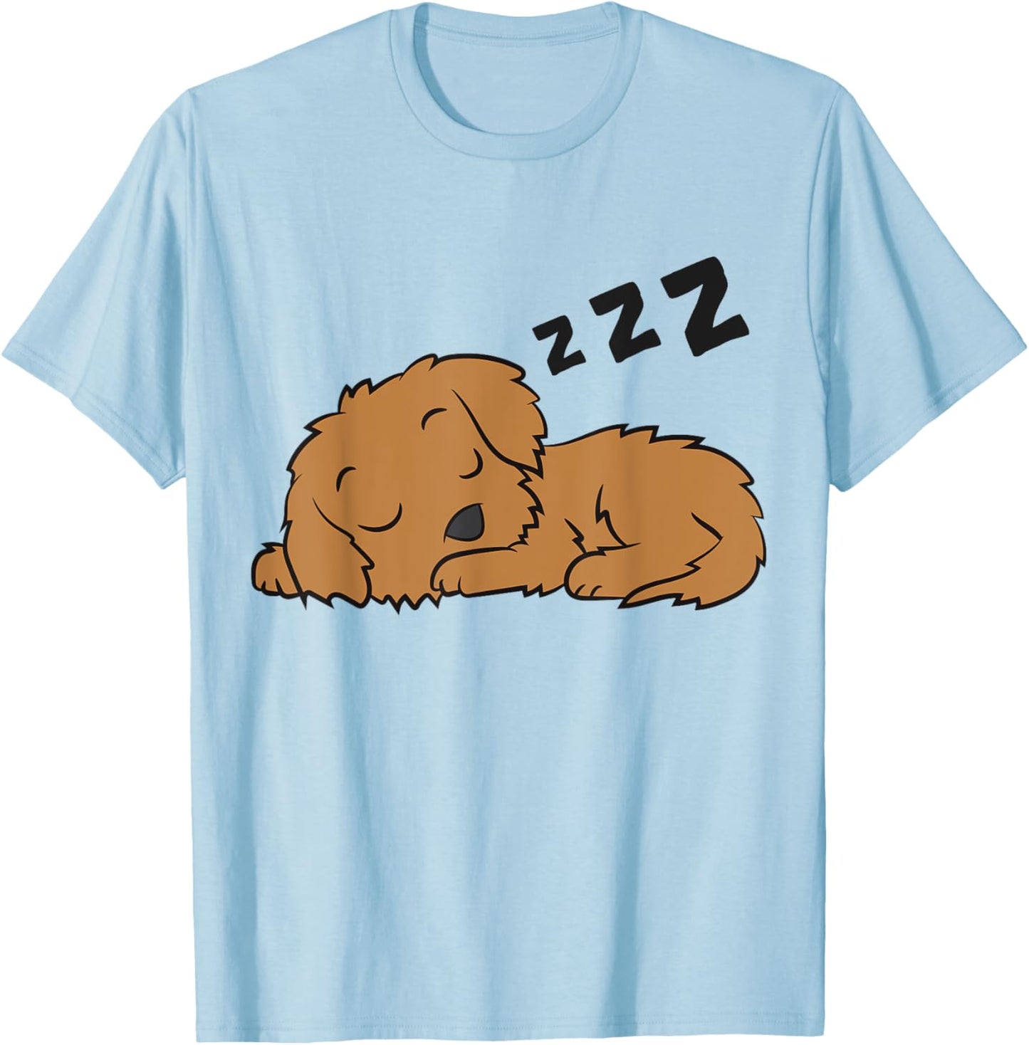Cockapoo Dog Pajama Funny Sleeping Cockapoo Women Girls Kids T-Shirt - T-Shirt | Light Blue