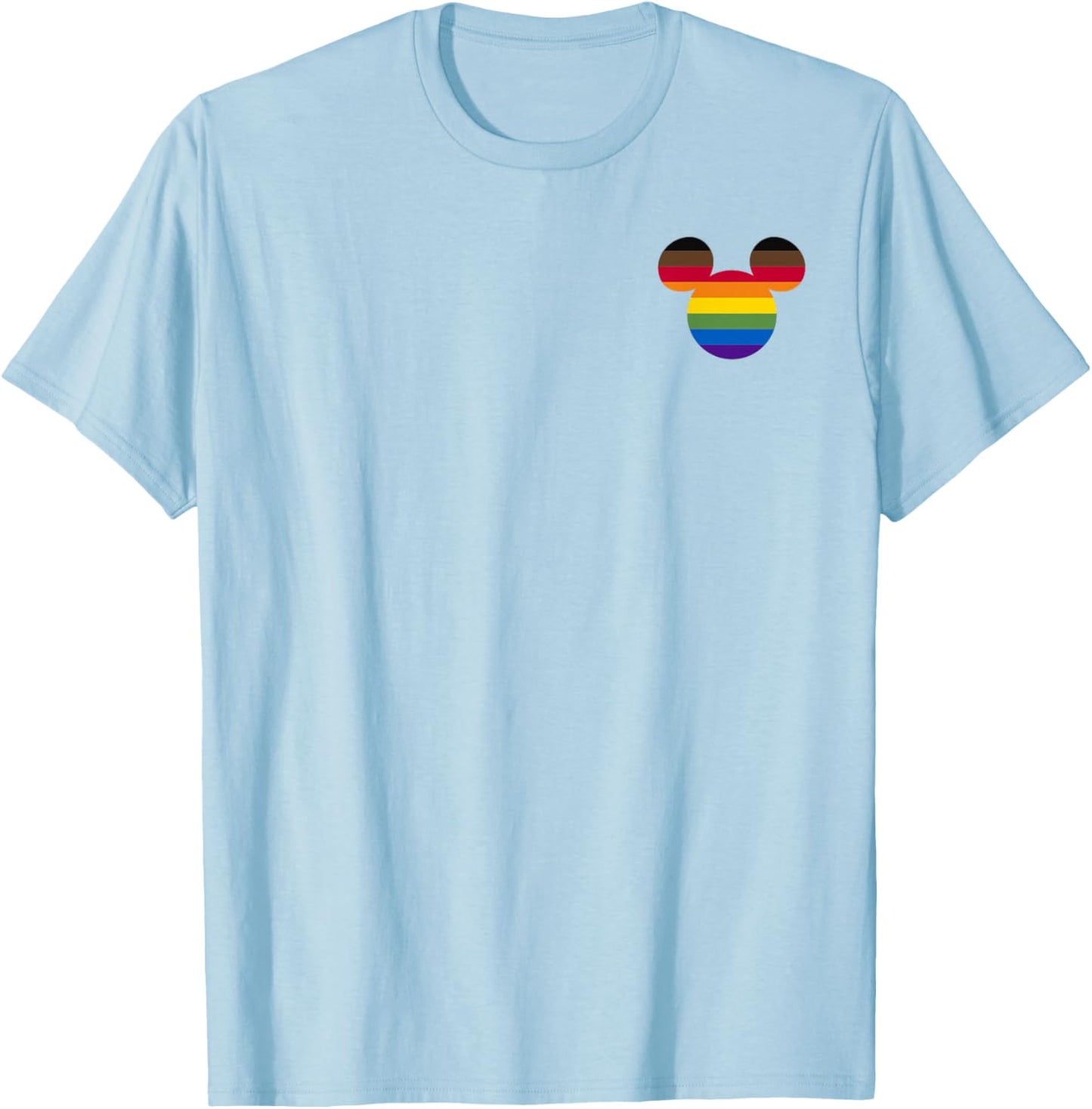 Disney Mickey And Friends Mickey Rainbow Pocket T-Shirt - T-Shirt | Light Blue
