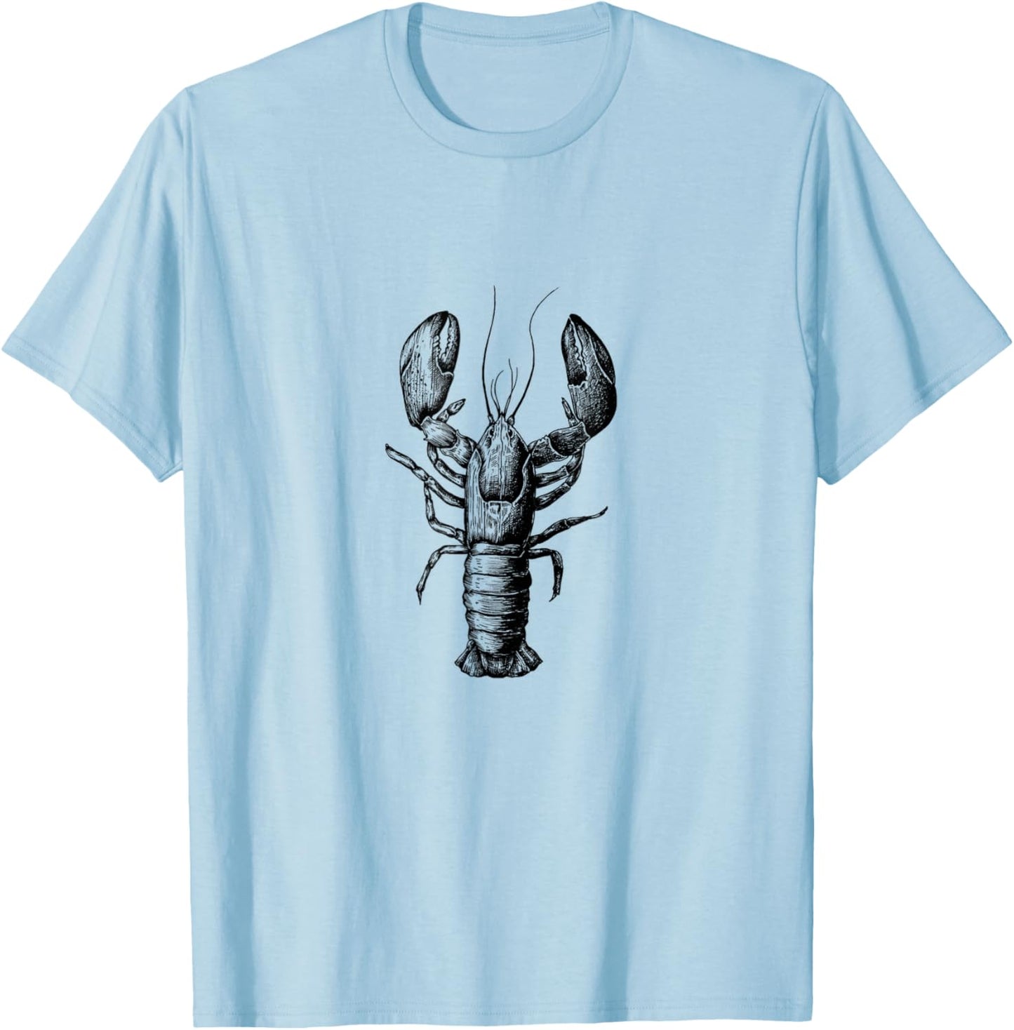 Lobster motif , sea creature crab fisherman T-Shirt - T-Shirt | Light Blue