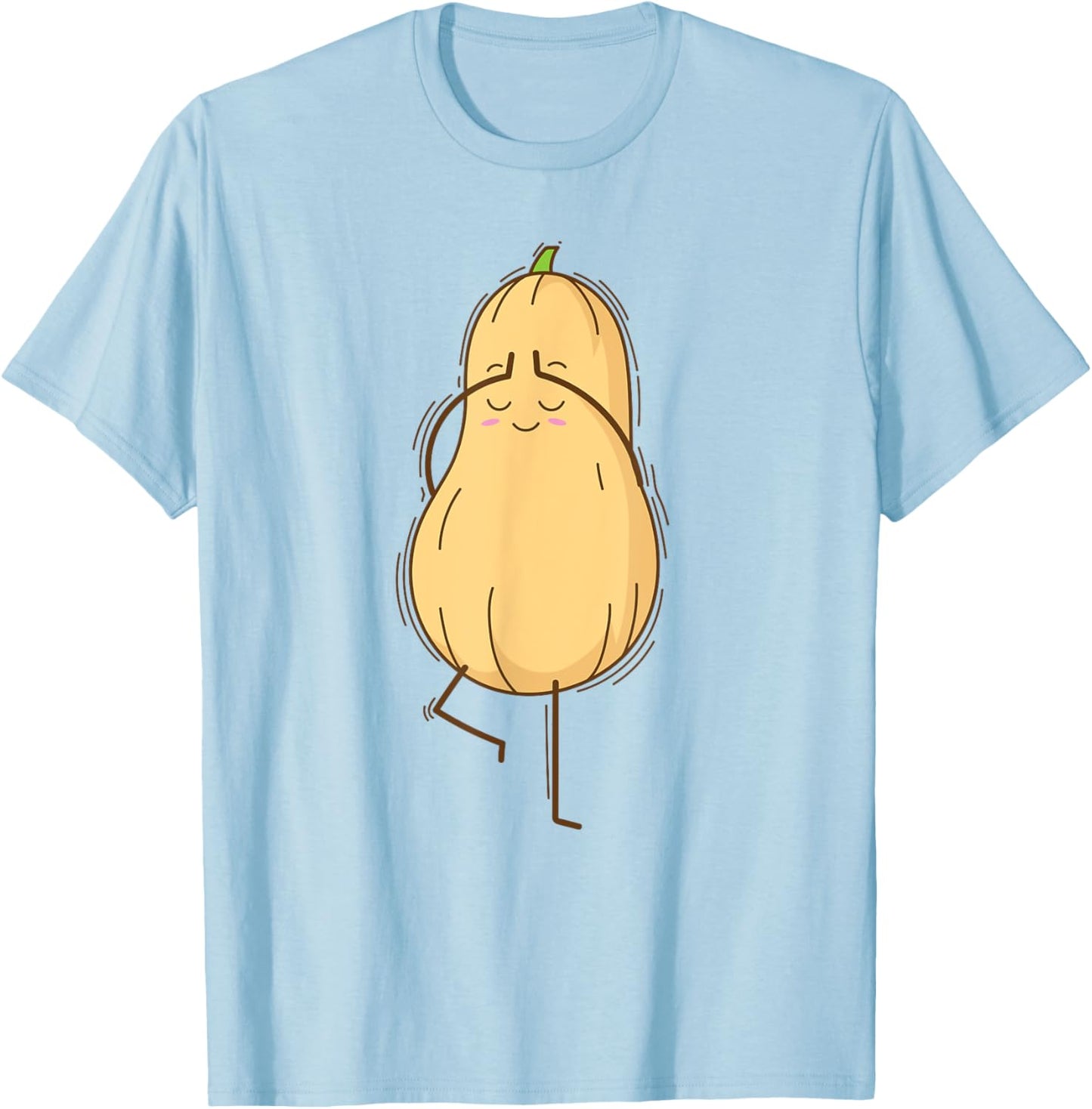 Butternut Squash doing Yoga T-Shirt - T-Shirt | Light Blue