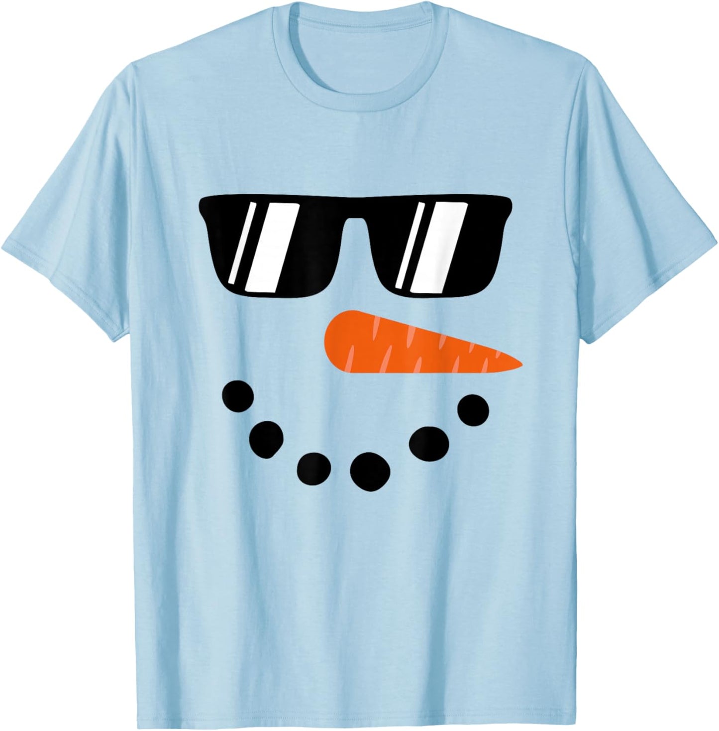 Snowman Shirts for Boys Kids Toddlers Women Christmas Winter T-Shirt - T-Shirt | Light Blue