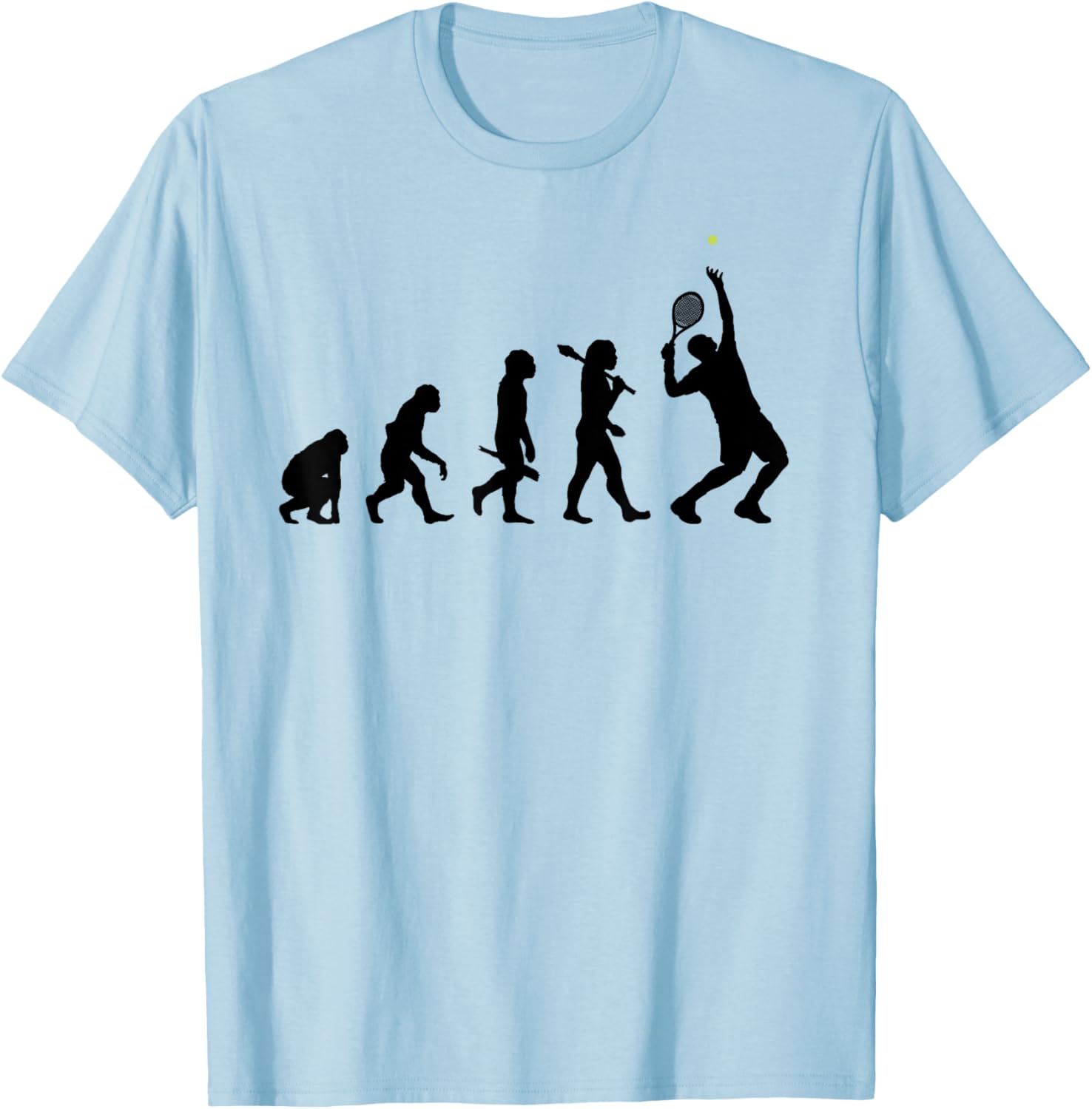 Evolution of a Tennis Player T-Shirt - T-Shirt | Light Blue