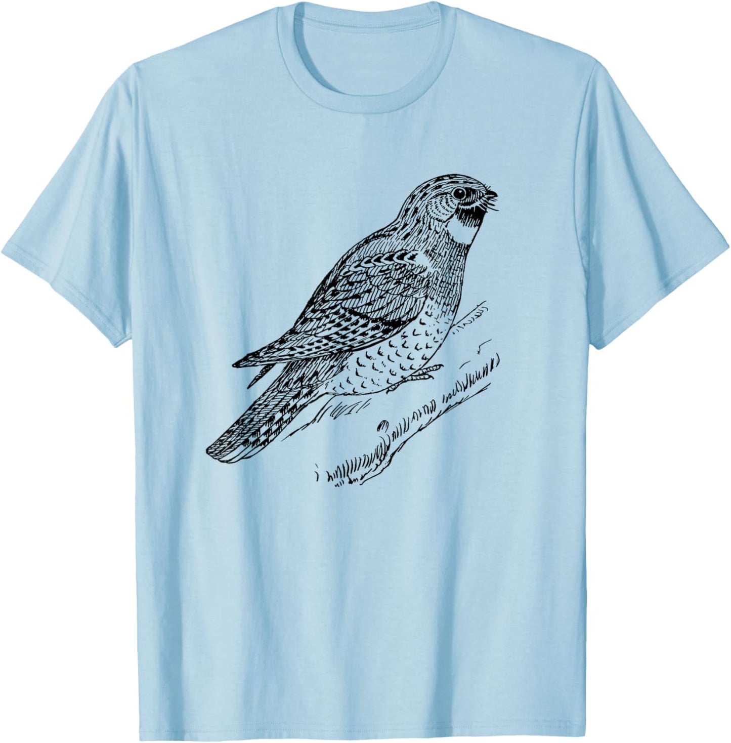 Birding A Whip-Poor-Will Bird Ornithologist T-Shirt - T-Shirt | Light Blue