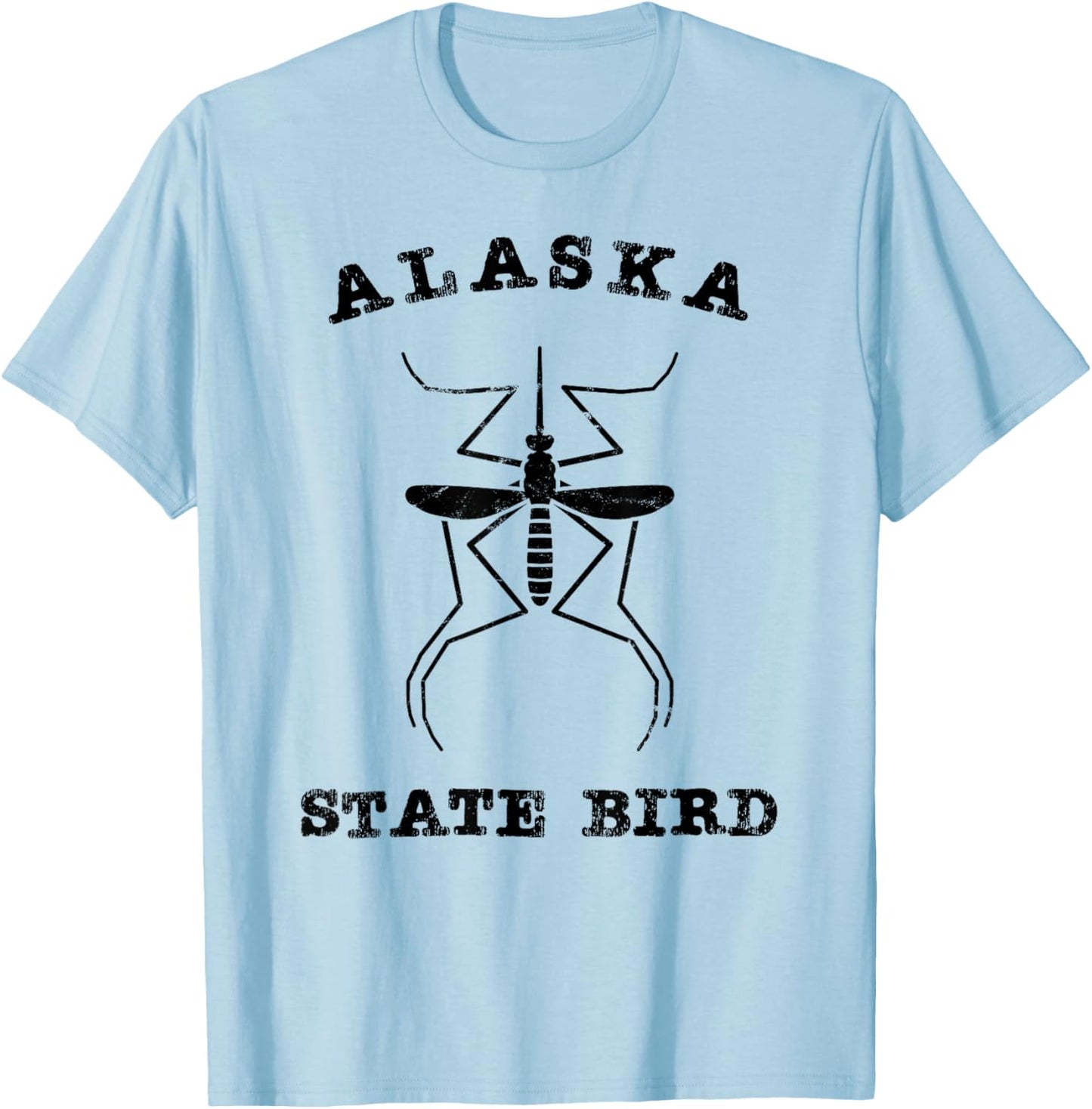 Alaska State Bird Mosquito T-Shirt - T-Shirt | Light Blue