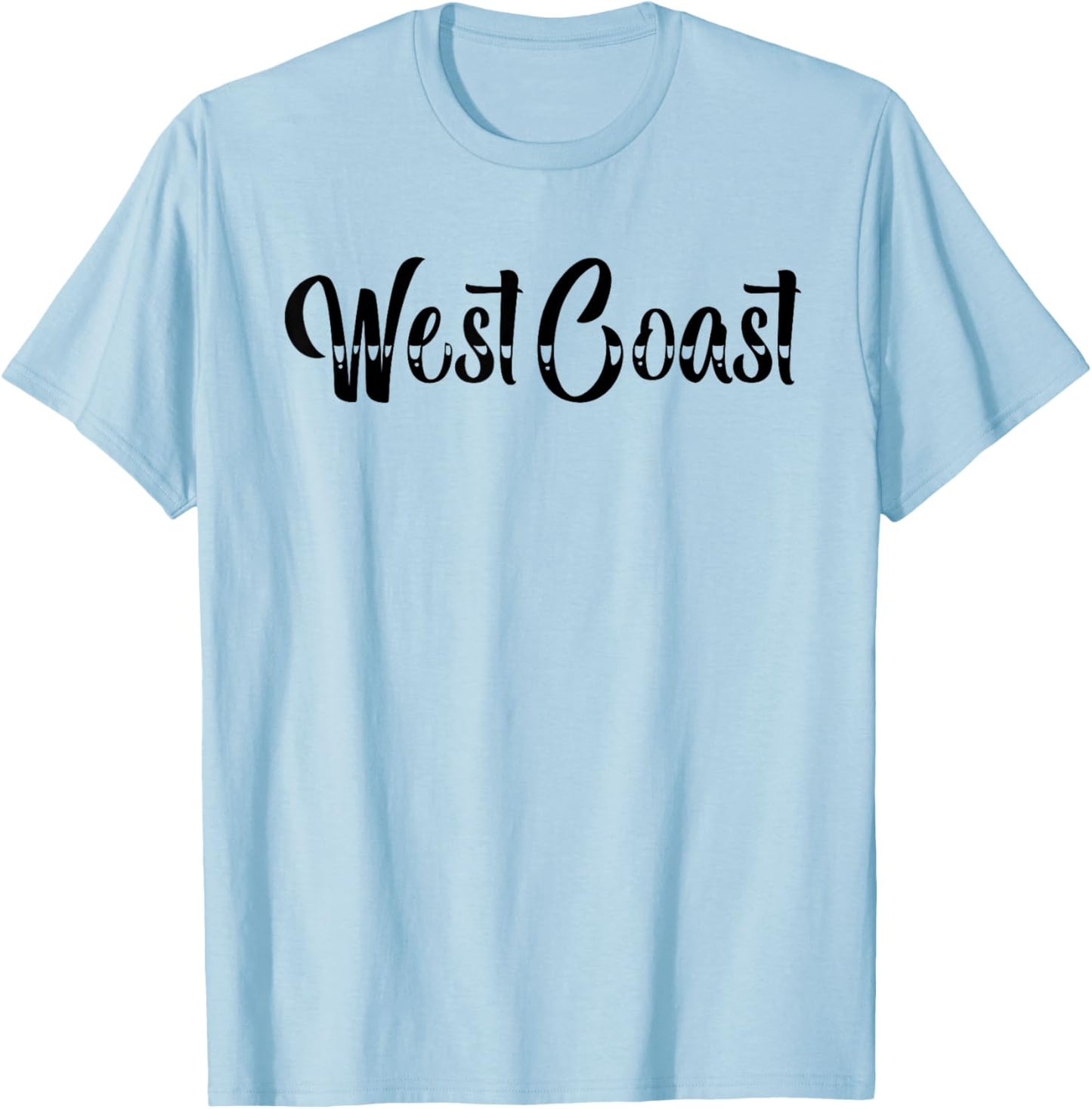West Coast Tattoo Style T-Shirt - T-Shirt | Light Blue