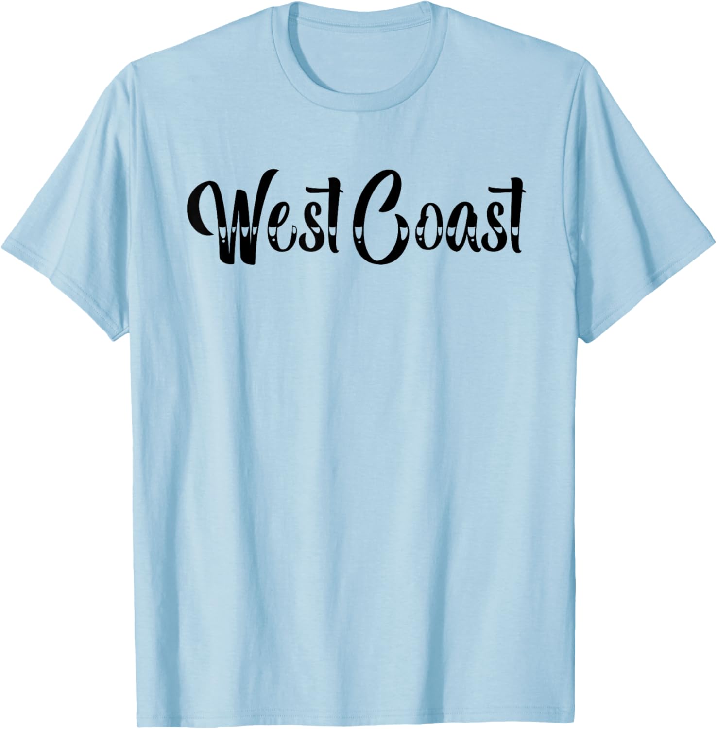 West Coast Tattoo Style T-Shirt - T-Shirt | Light Blue