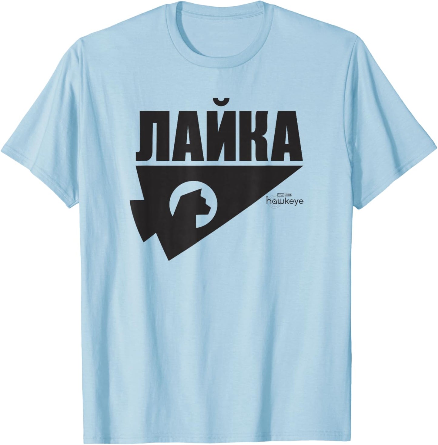Marvel Hawkeye Russian Arrow Silhouette T-Shirt - T-Shirt | Light Blue