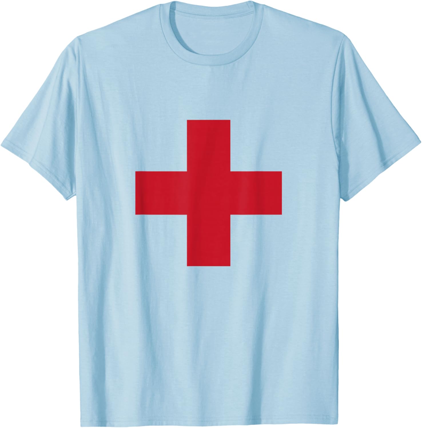 First Aid Paramedic Medical Doctor Costume Halloween Costume T-Shirt - T-Shirt | Light Blue