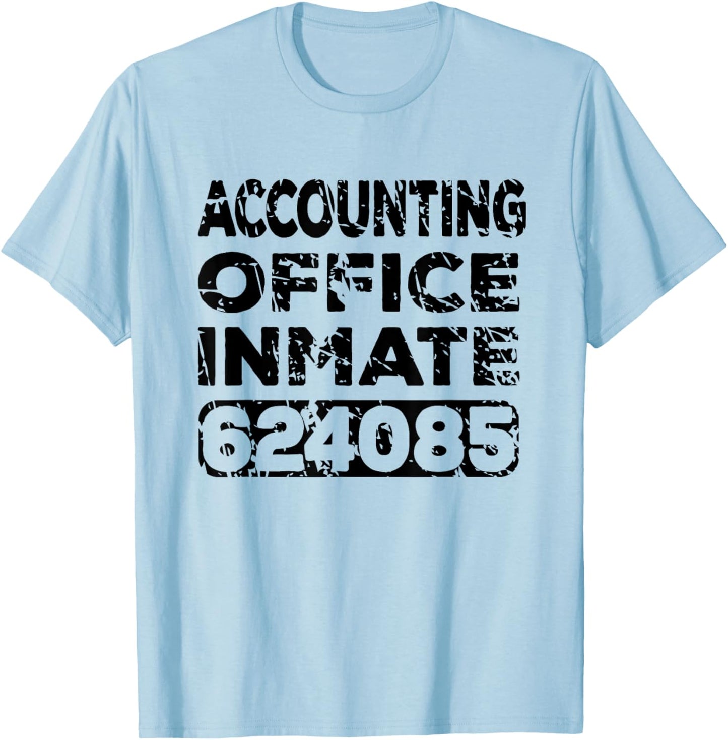 Halloween Accounting Office Inmate Funny Accountant Costume T-Shirt - T-Shirt | Light Blue
