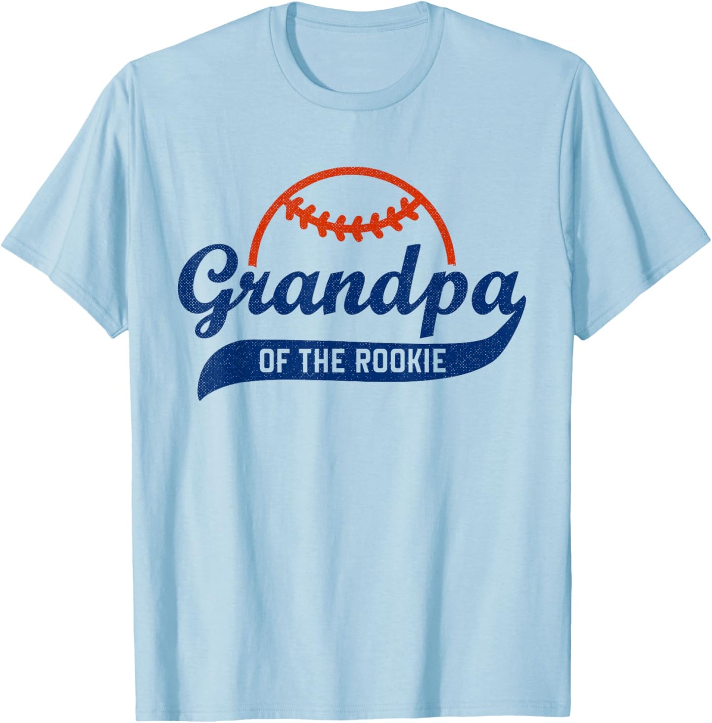 Funny Retro Baseball Grandpa of the Rookie T-Shirt - T-Shirt | Light Blue