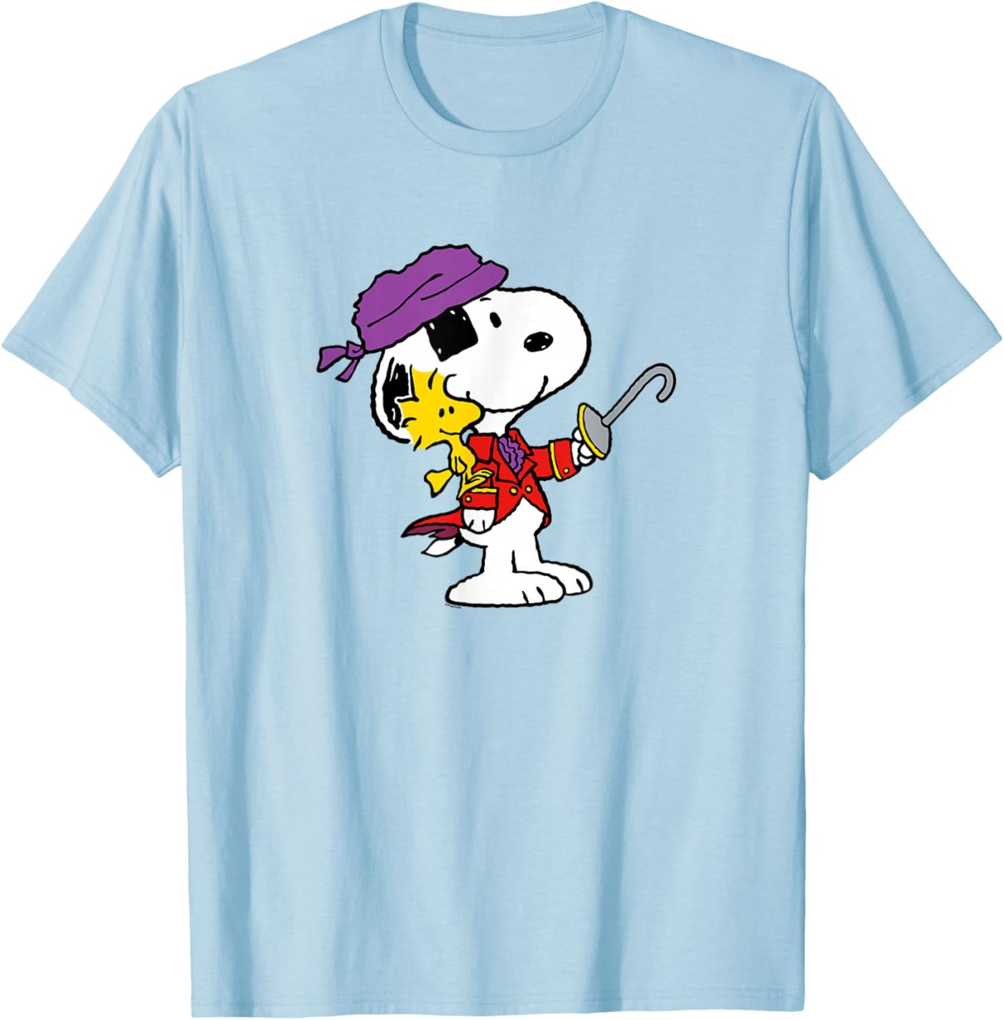 Peanuts Ahoy Snoopy and Woodstock T-Shirt - T-Shirt | Light Blue