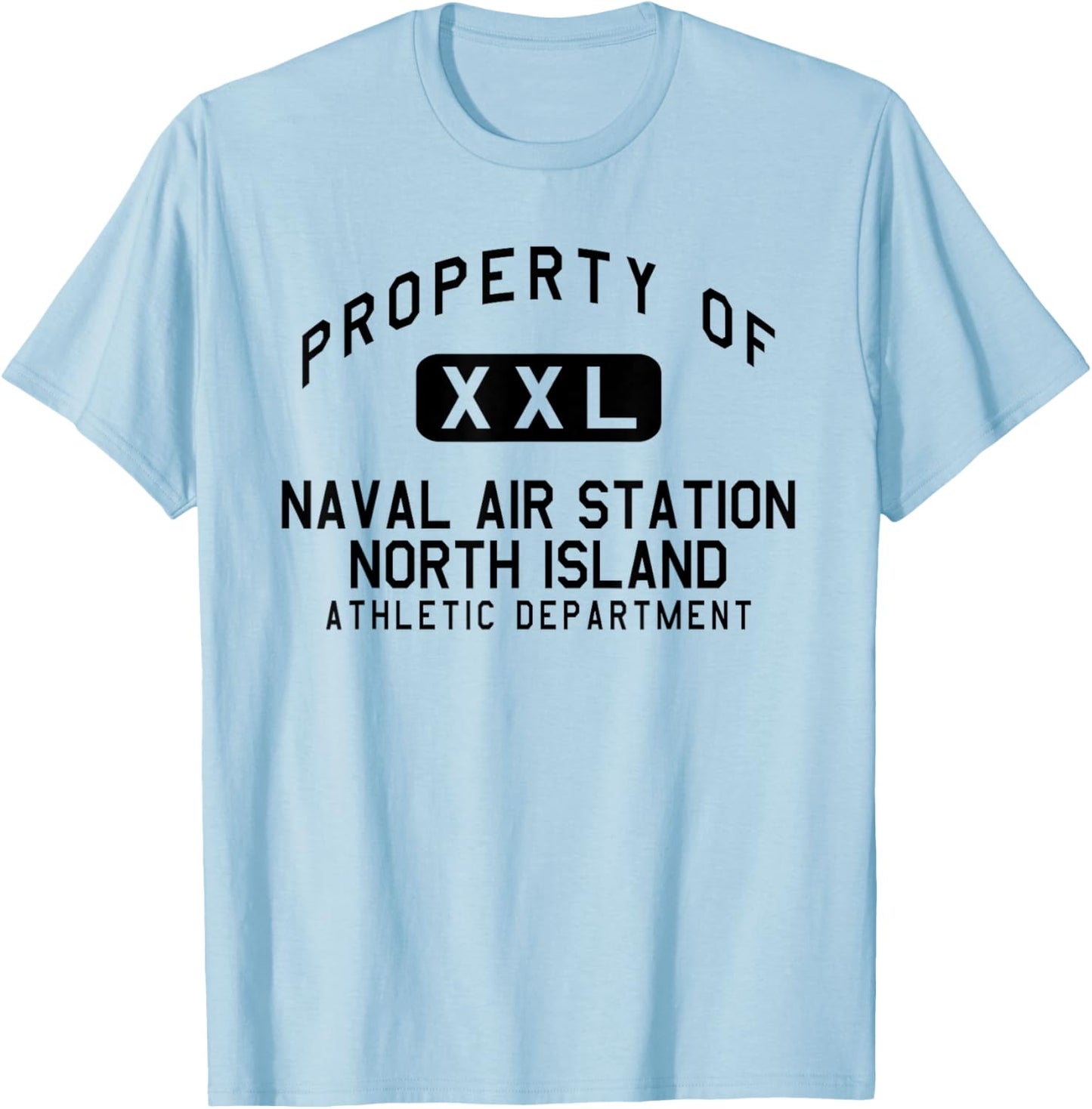 Property of Naval Air Station North Island Athletic Dept T-Shirt - T-Shirt | Light Blue