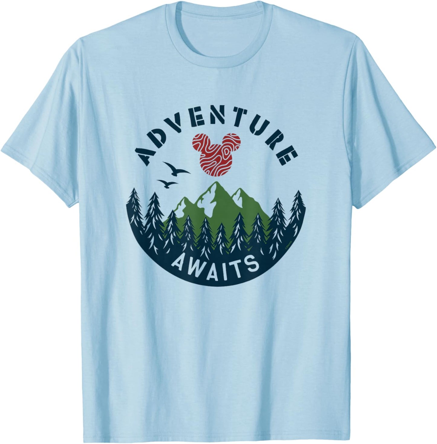 Mickey Mouse - Adventure Awaits T-Shirt - T-Shirt | Light Blue