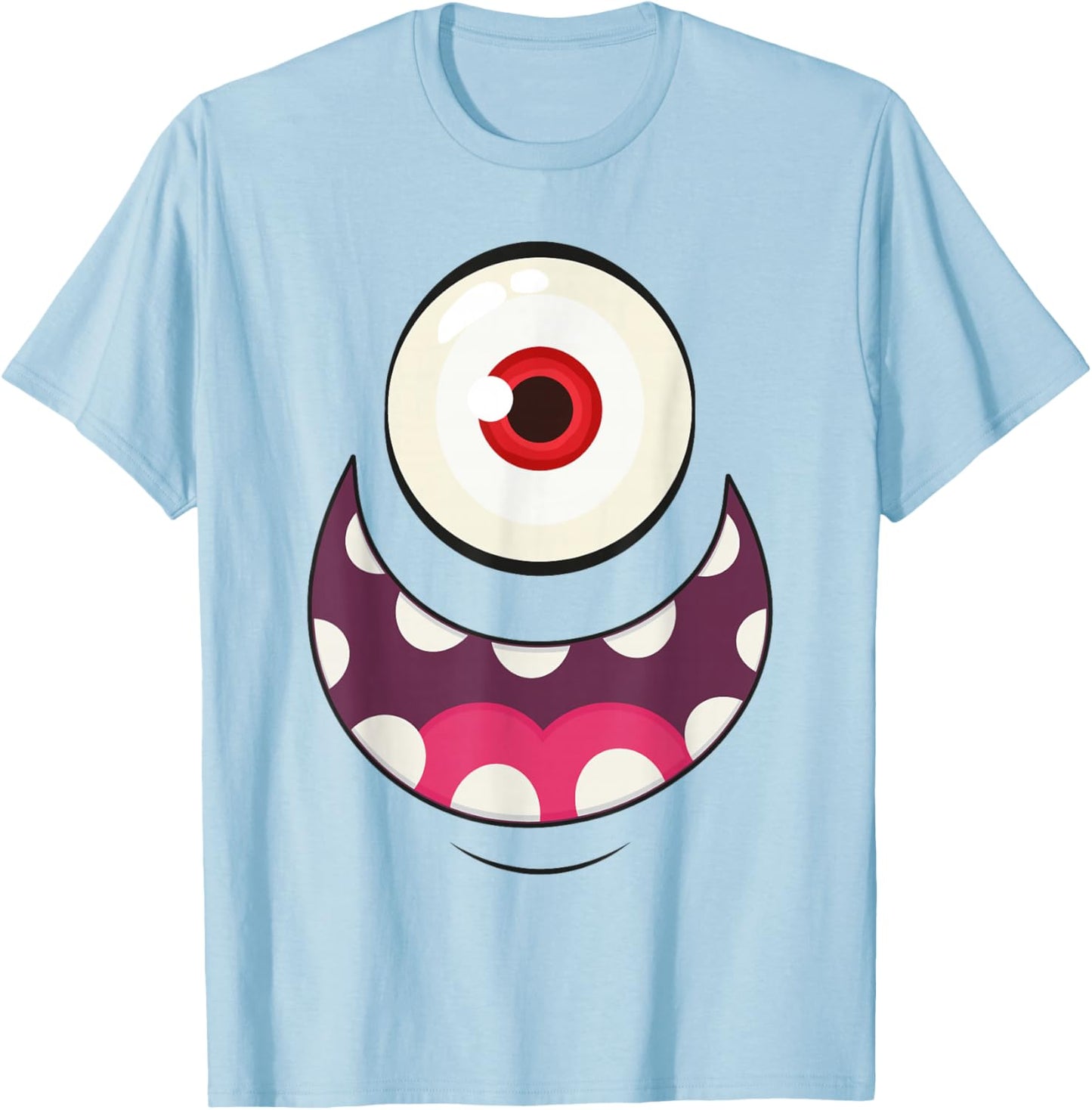 Monster Face T-Shirt - T-Shirt | Light Blue