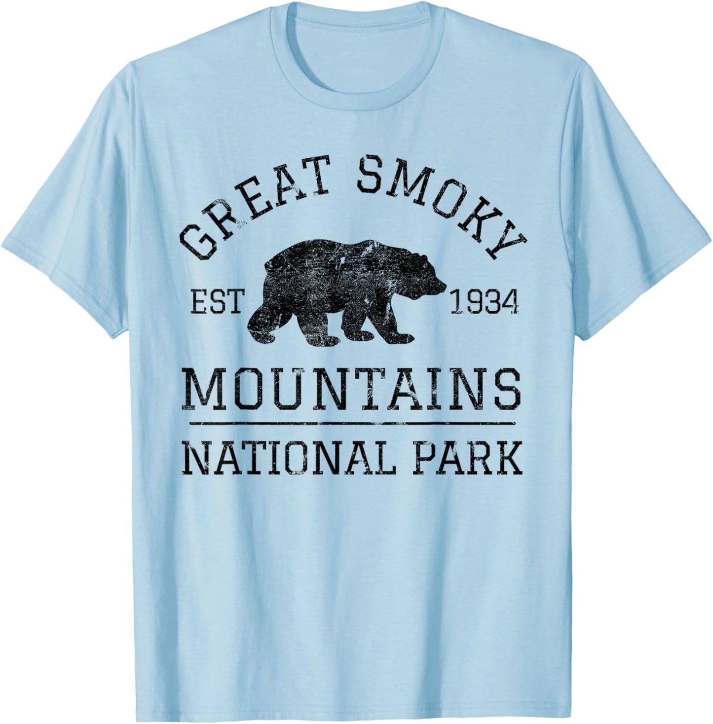 Smoky Mountains National Park T-Shirt - T-Shirt | Light Blue