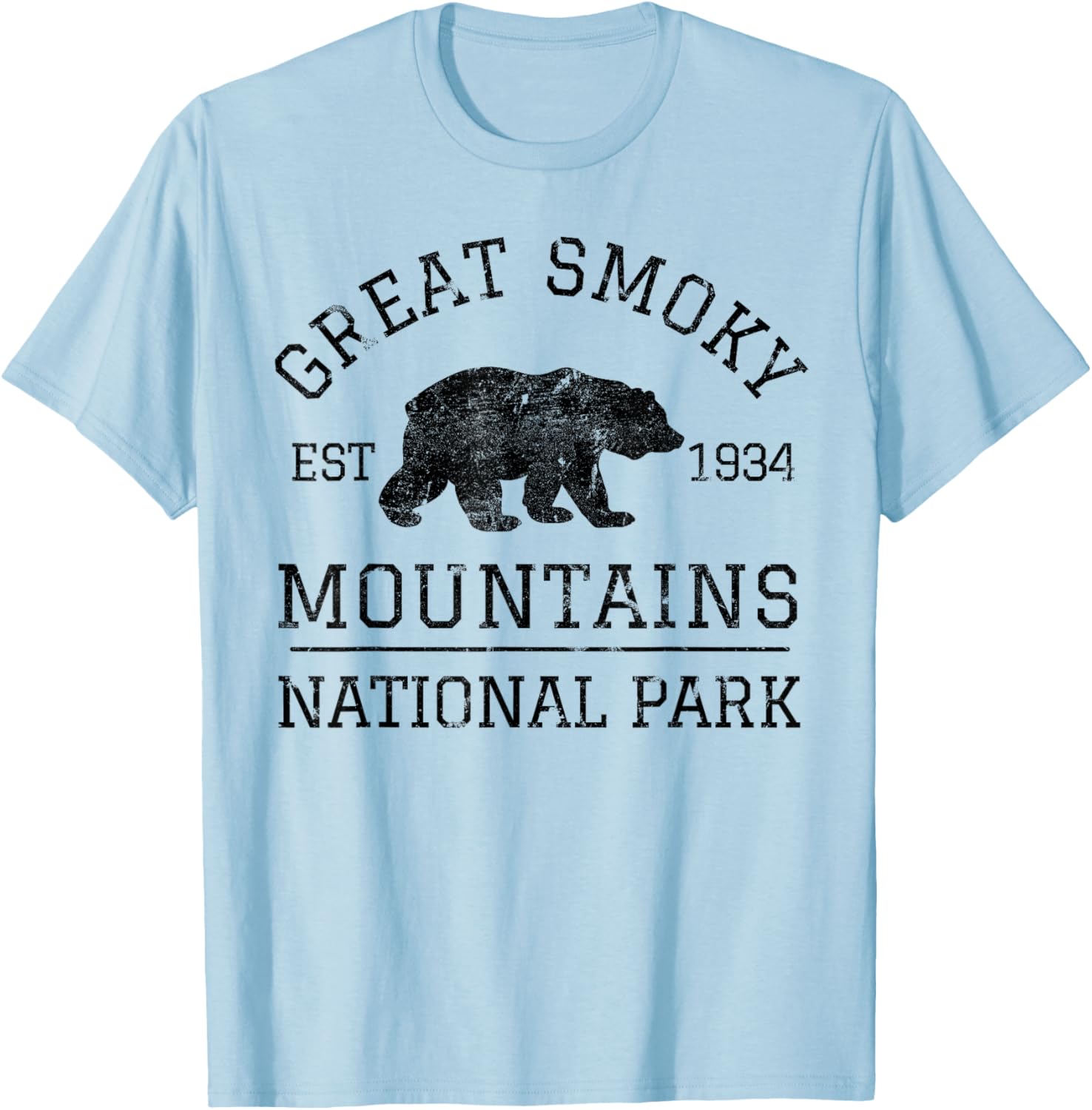 Smoky Mountains National Park T-Shirt - T-Shirt | Light Blue