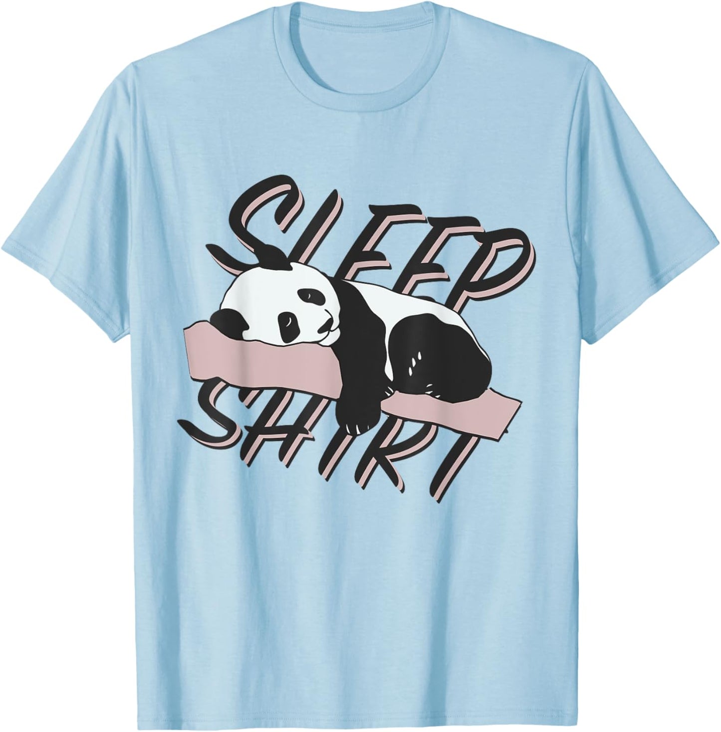 Sleep shirt pajamas pajamas nightgown panda gift T-Shirt - T-Shirt | Light Blue