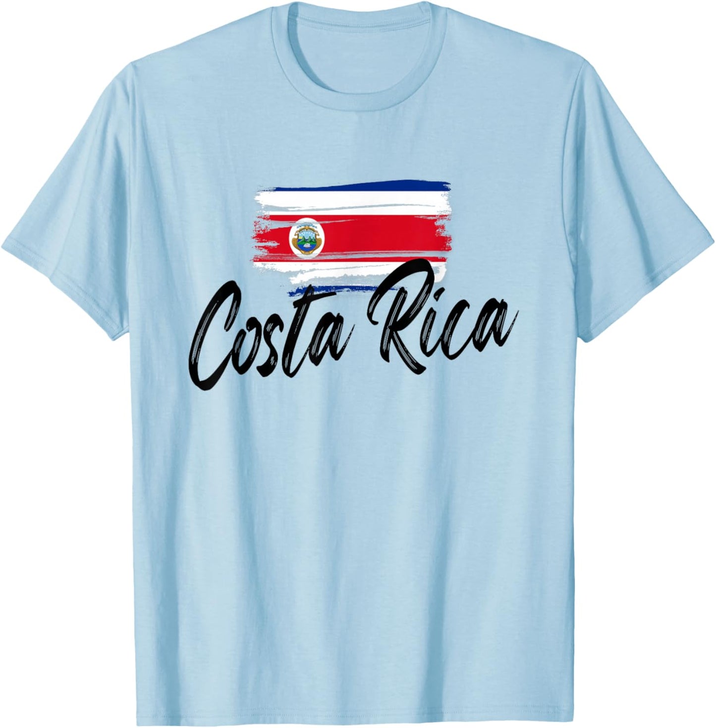 Costa Rica Flag Costa Rica Funny costaricense Pride T-Shirt - T-Shirt | Light Blue