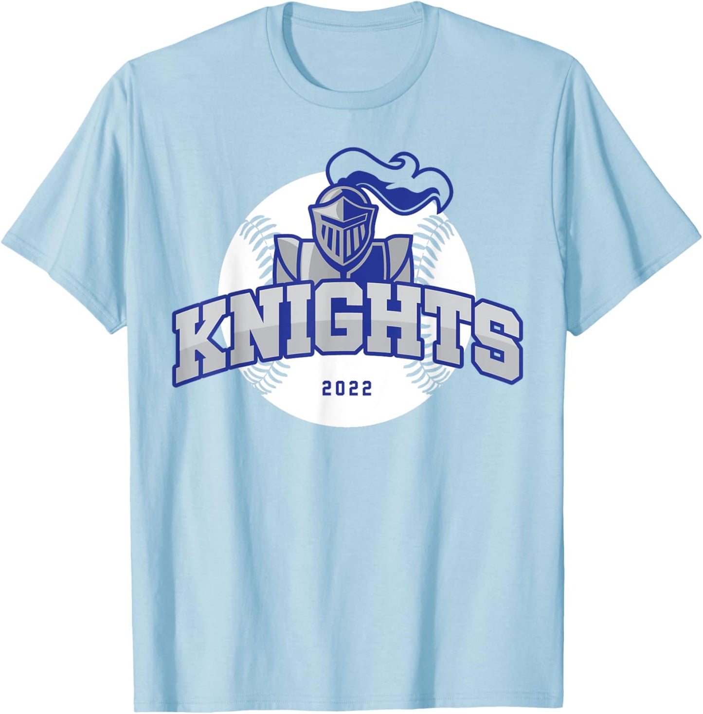 Knights Baseball Little League 2022 T-Shirt - T-Shirt | Light Blue