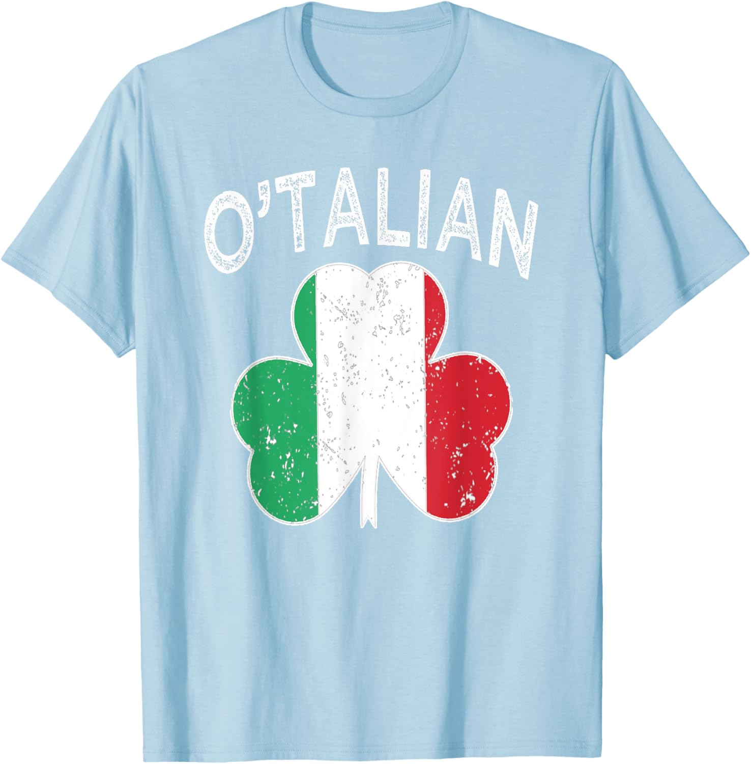O'talian Italian St patrick's day Italia Flag Shamrock Men T-Shirt - T-Shirt | Light Blue