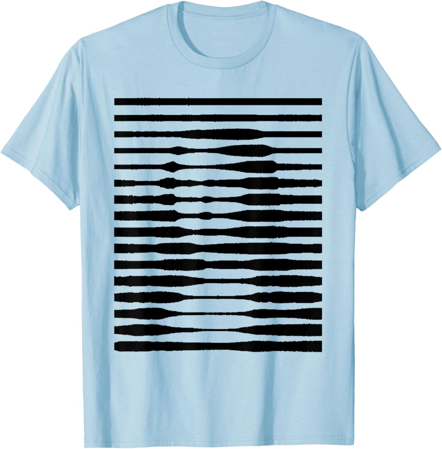 Funny Mona Illusion Lisa Painting Art da Art Vinci T-Shirt - T-Shirt | Light Blue
