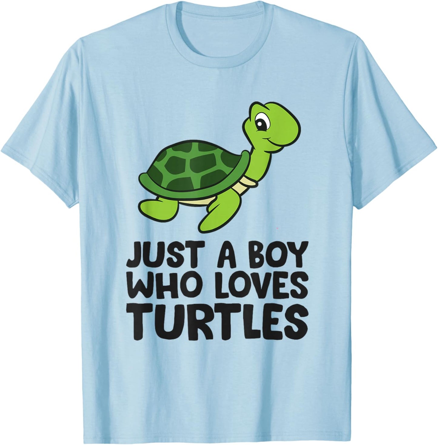 Sea Turtle Boy Just a Boy Who Loves Turtles T-Shirt - T-Shirt | Light Blue
