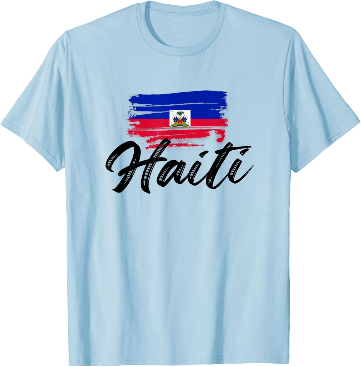 Haiti Flag Haitian Funny Haitians Pride T-Shirt - T-Shirt | Light Blue