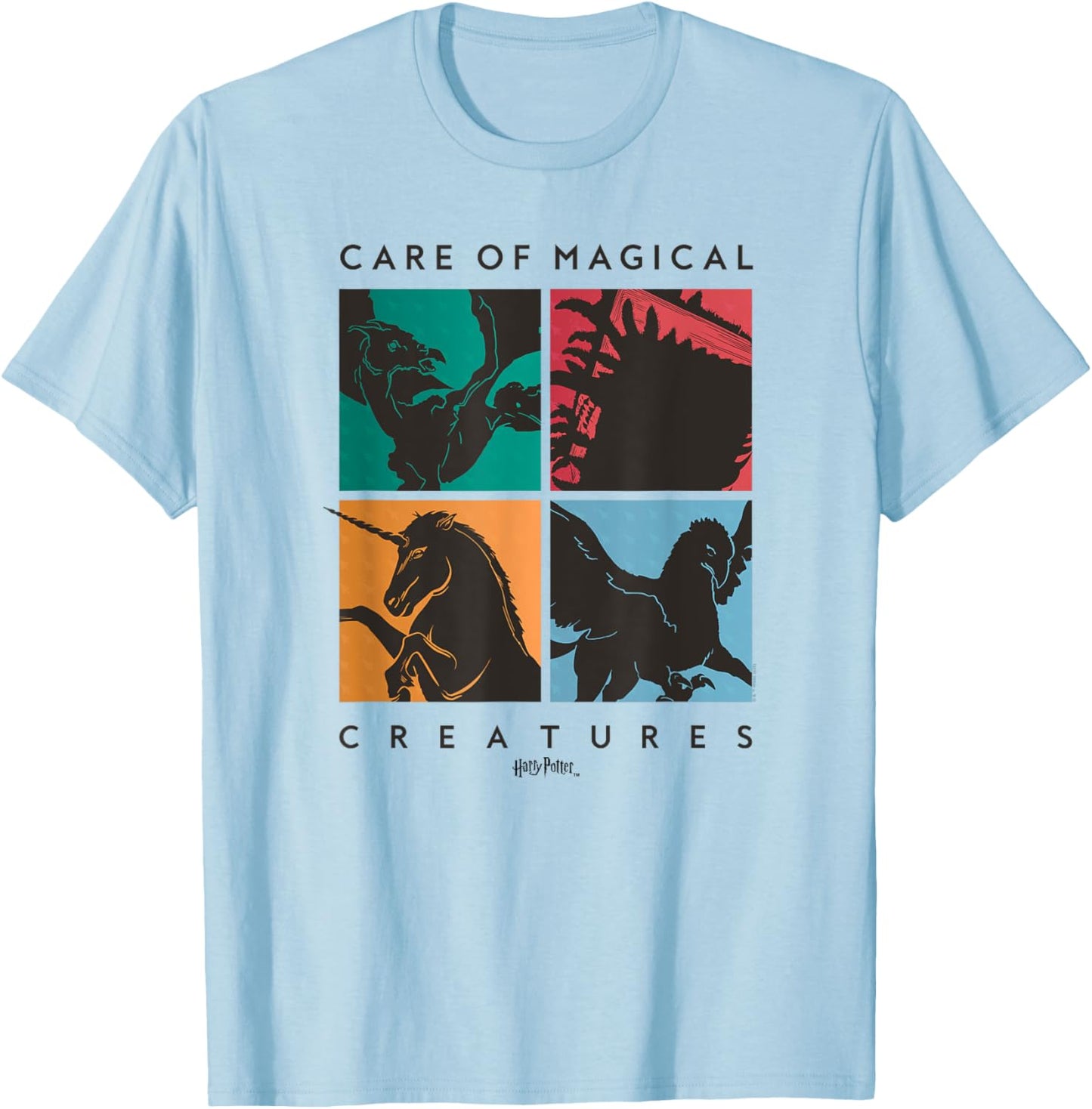 Harry Potter Deathly Hallows 2 Care Of Magical Creatures T-Shirt - T-Shirt | Light Blue