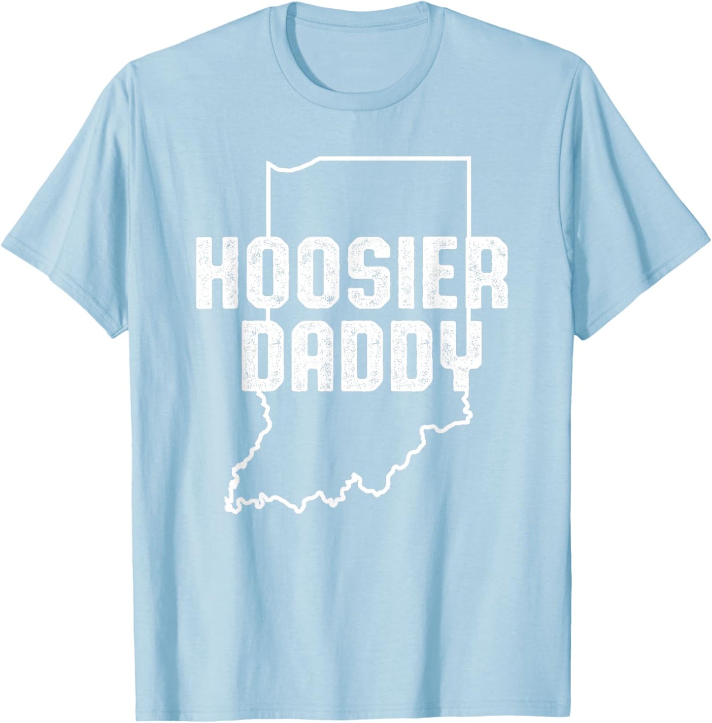 Indiana Hoosier Dad T-Shirt - T-Shirt | Light Blue