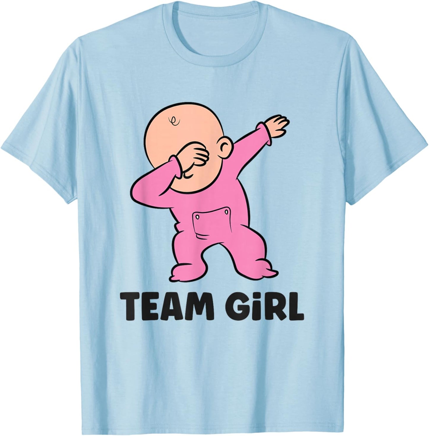 Team Girl Gender Reveal T-Shirt - T-Shirt | Light Blue