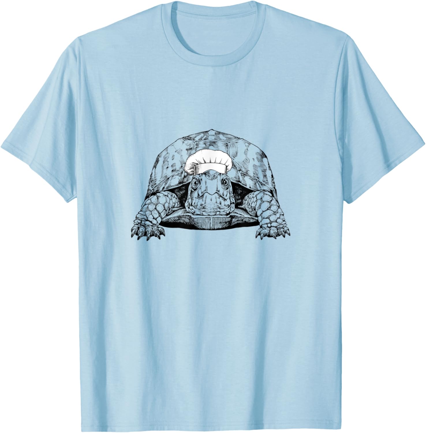 Eastern Box Turtle Animal Chef Funny Cooking Cook T-Shirt - T-Shirt | Light Blue