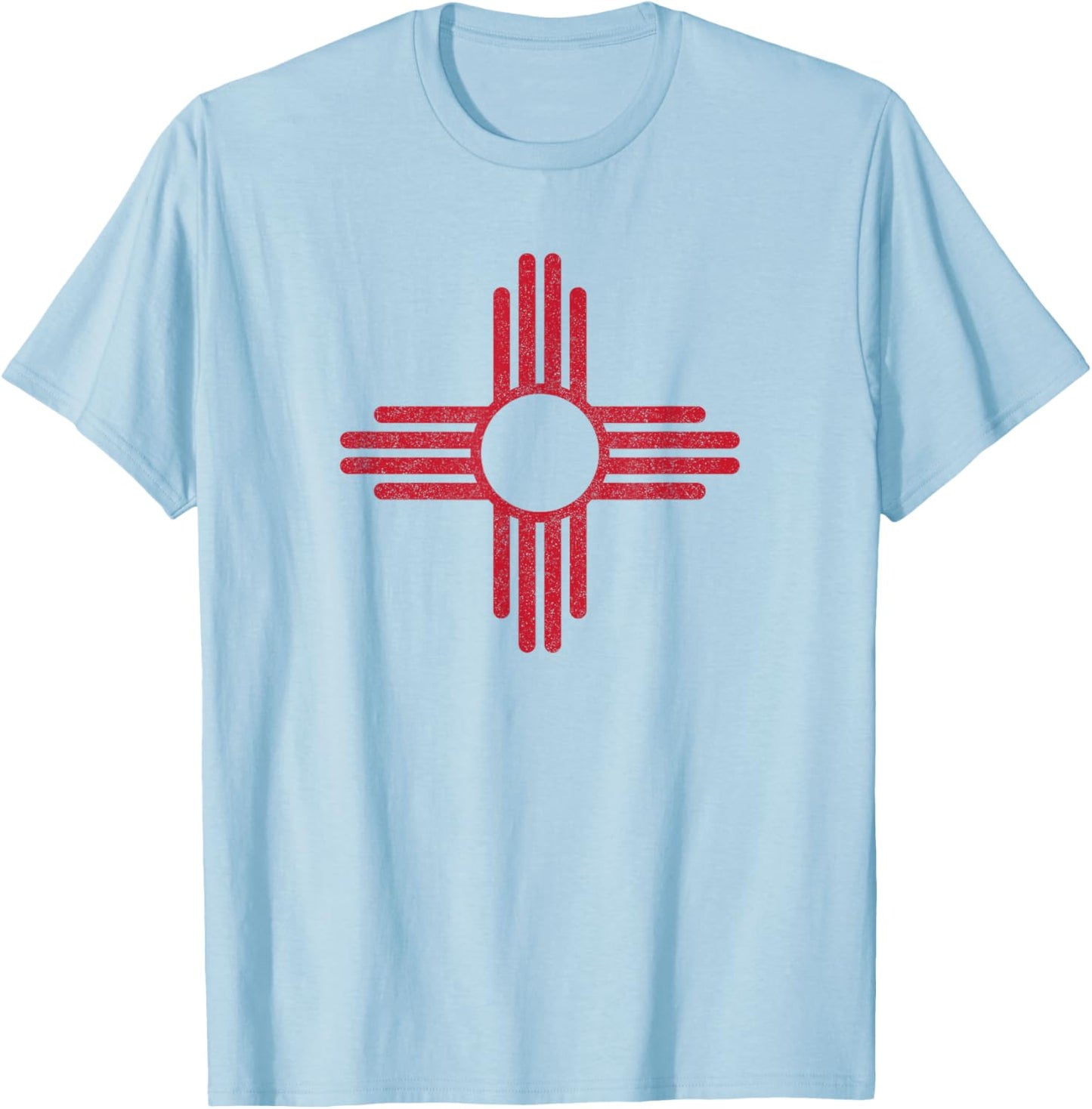 Vintage New Mexico Flag Zia Sun Souvenir Kids T-Shirt - T-Shirt | Light Blue