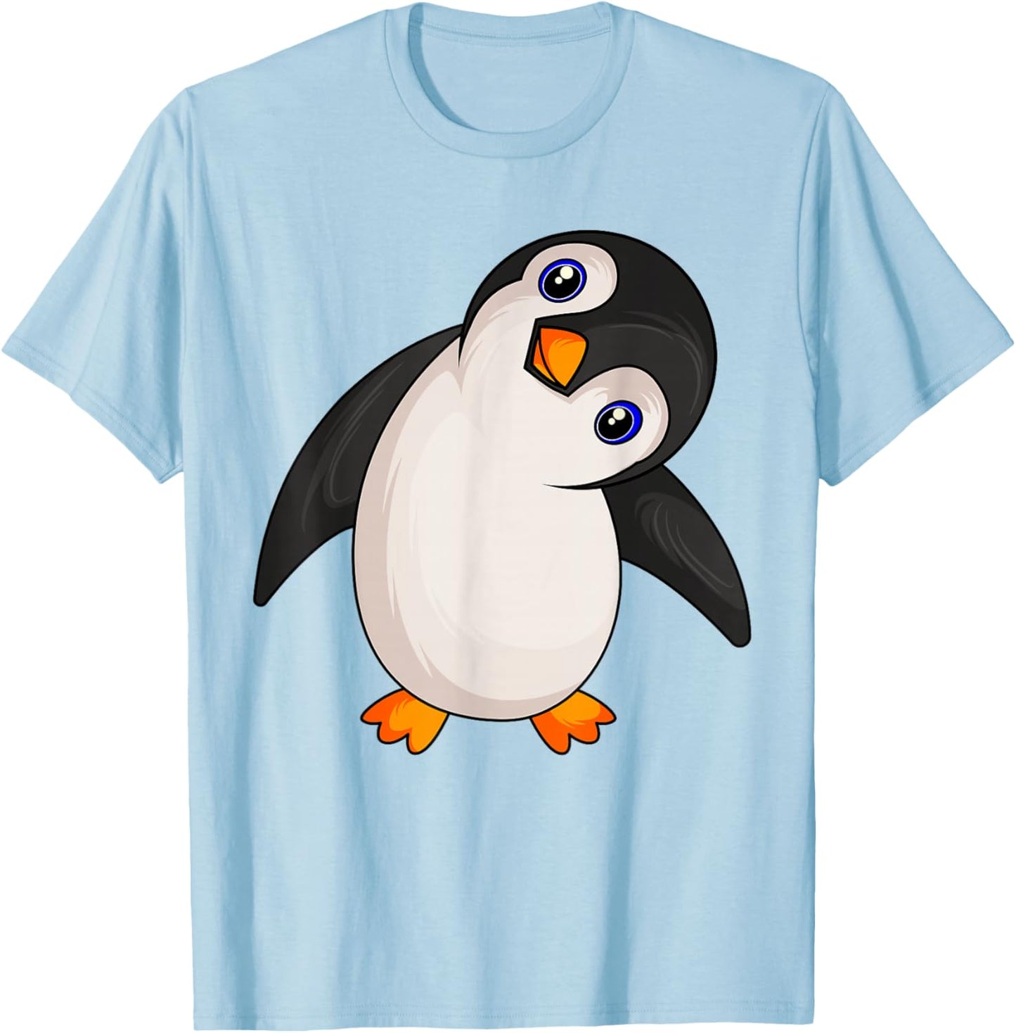 Penguin Lovers Penguin Girls Kids Women T-Shirt - T-Shirt | Light Blue
