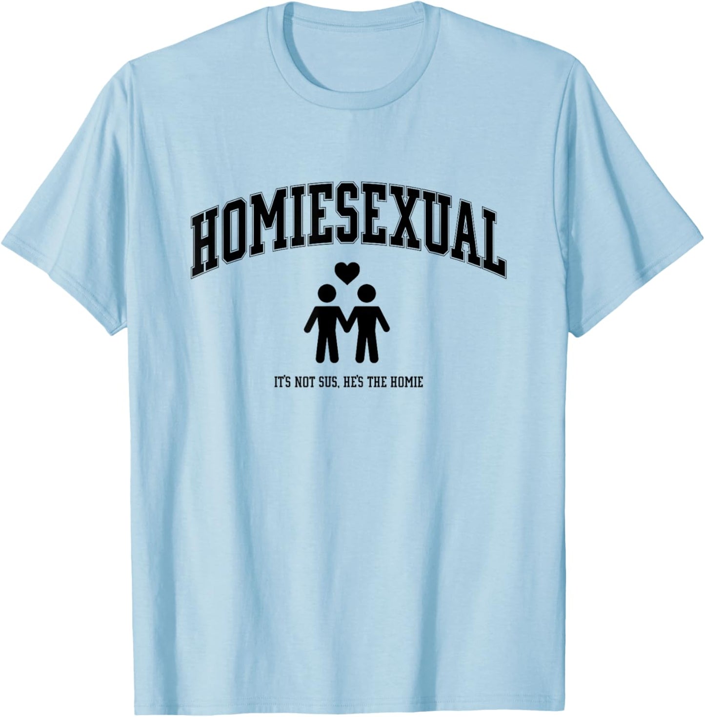 Homiesexual Club Men's Grey Modern Love T-Shirt - T-Shirt | Light Blue