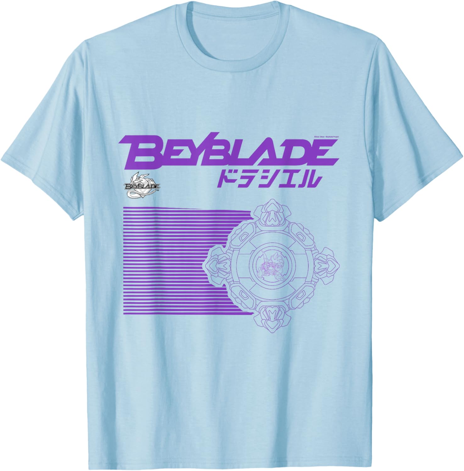 Beyblade Draciel T-Shirt - T-Shirt | Light Blue