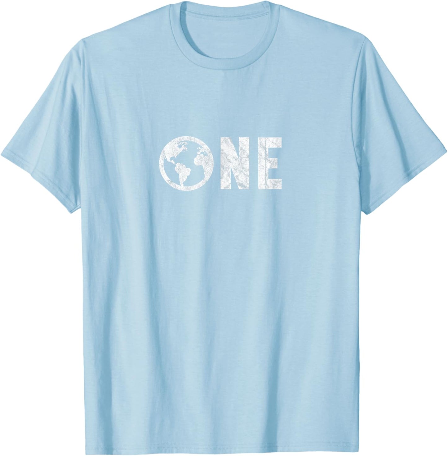 One Planet Earth Day 51st Anniversary Retro Child or Teacher T-Shirt - T-Shirt | Light Blue