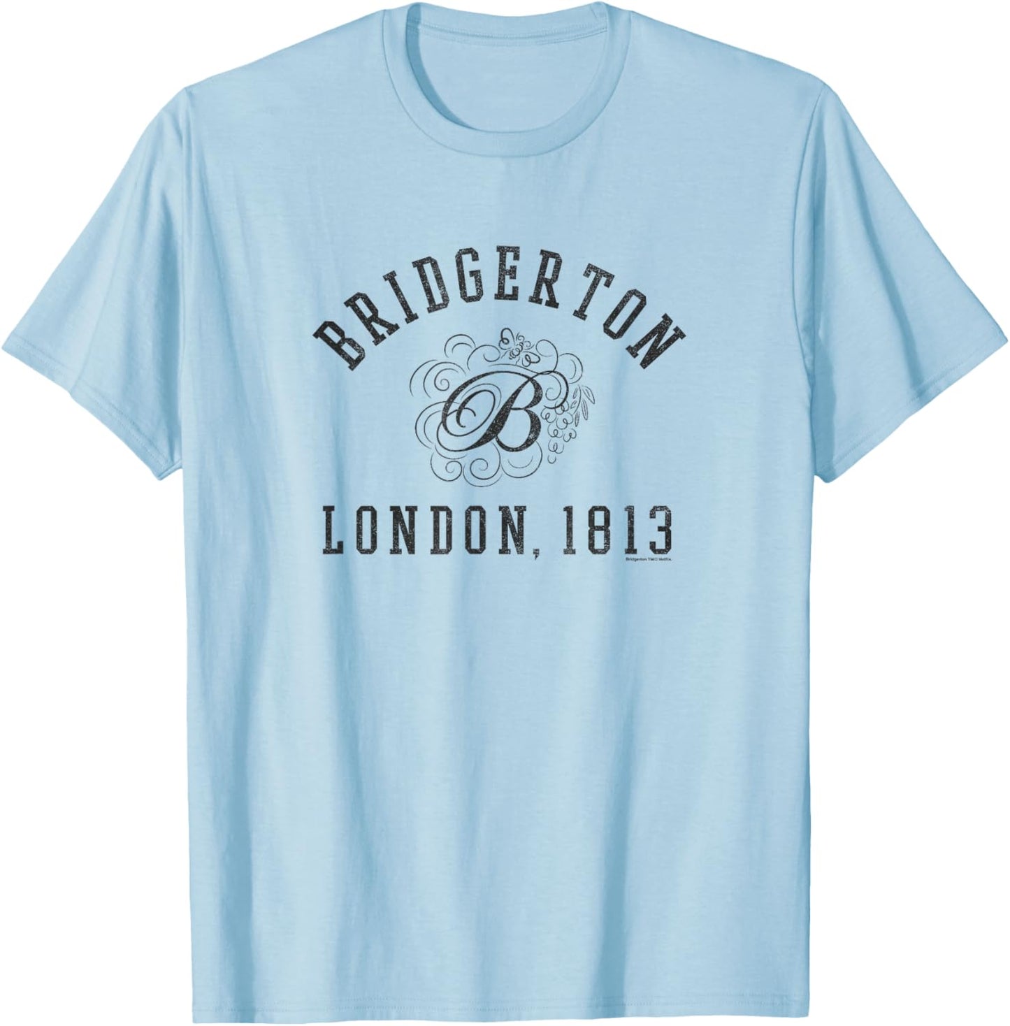 Bridgerton London 1813 Logo T-Shirt - T-Shirt | Light Blue