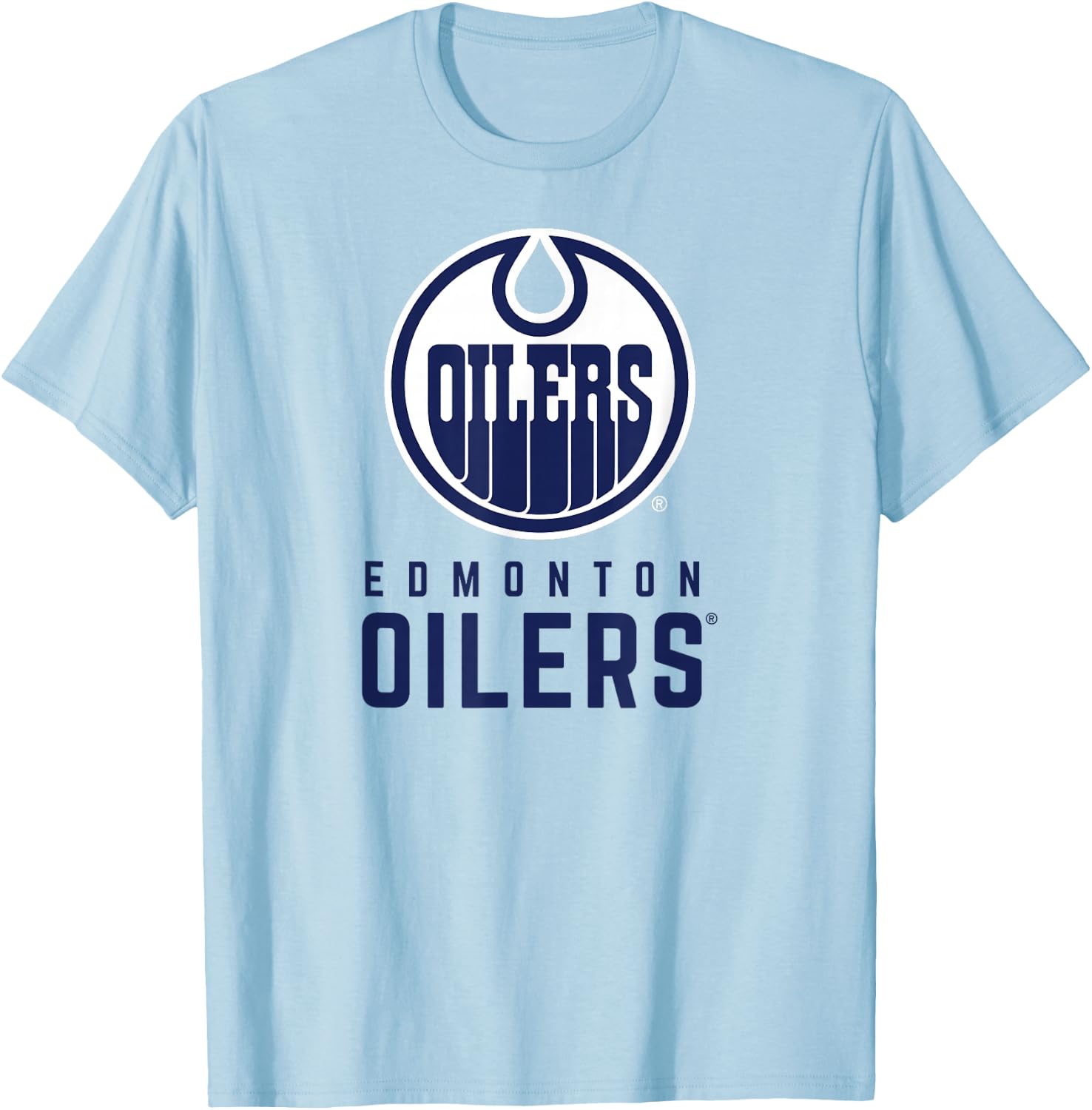 Edmonton Oilers Power Play Orange Officially Licensed T-Shirt - T-Shirt | Light Blue