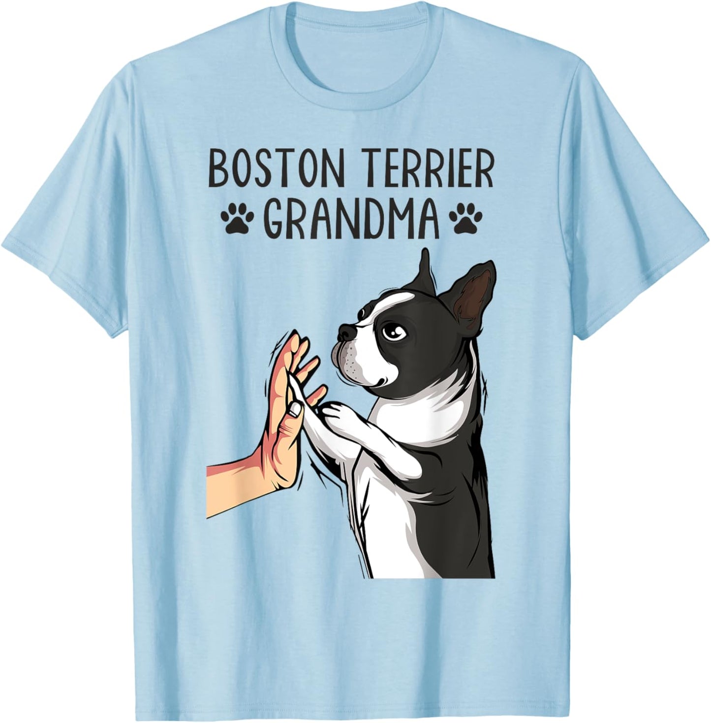 Boston Terrier Grandma Bostie Dog Mom Mother´s Day Women T-Shirt - T-Shirt | Light Blue