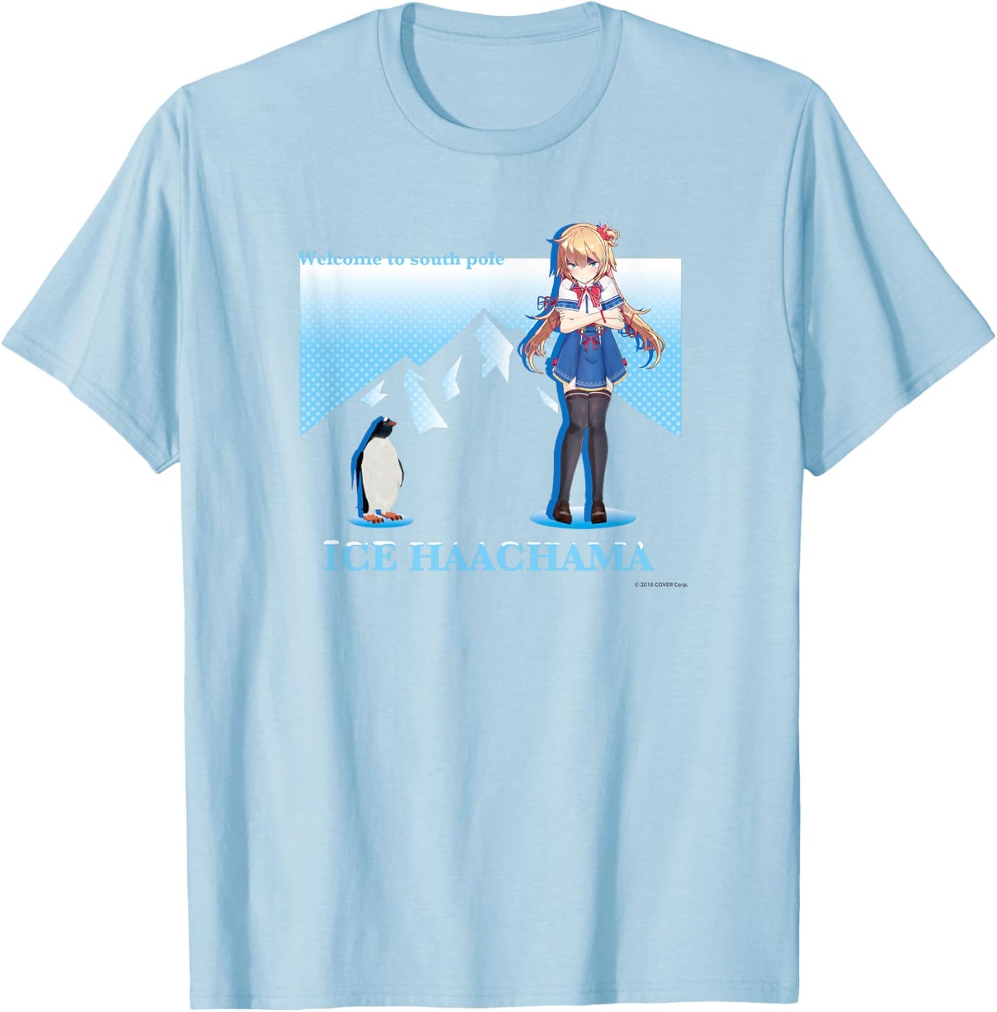 【Akai Haato】holo no graffiti Greatest Moments T-Shirt - T-Shirt | Light Blue