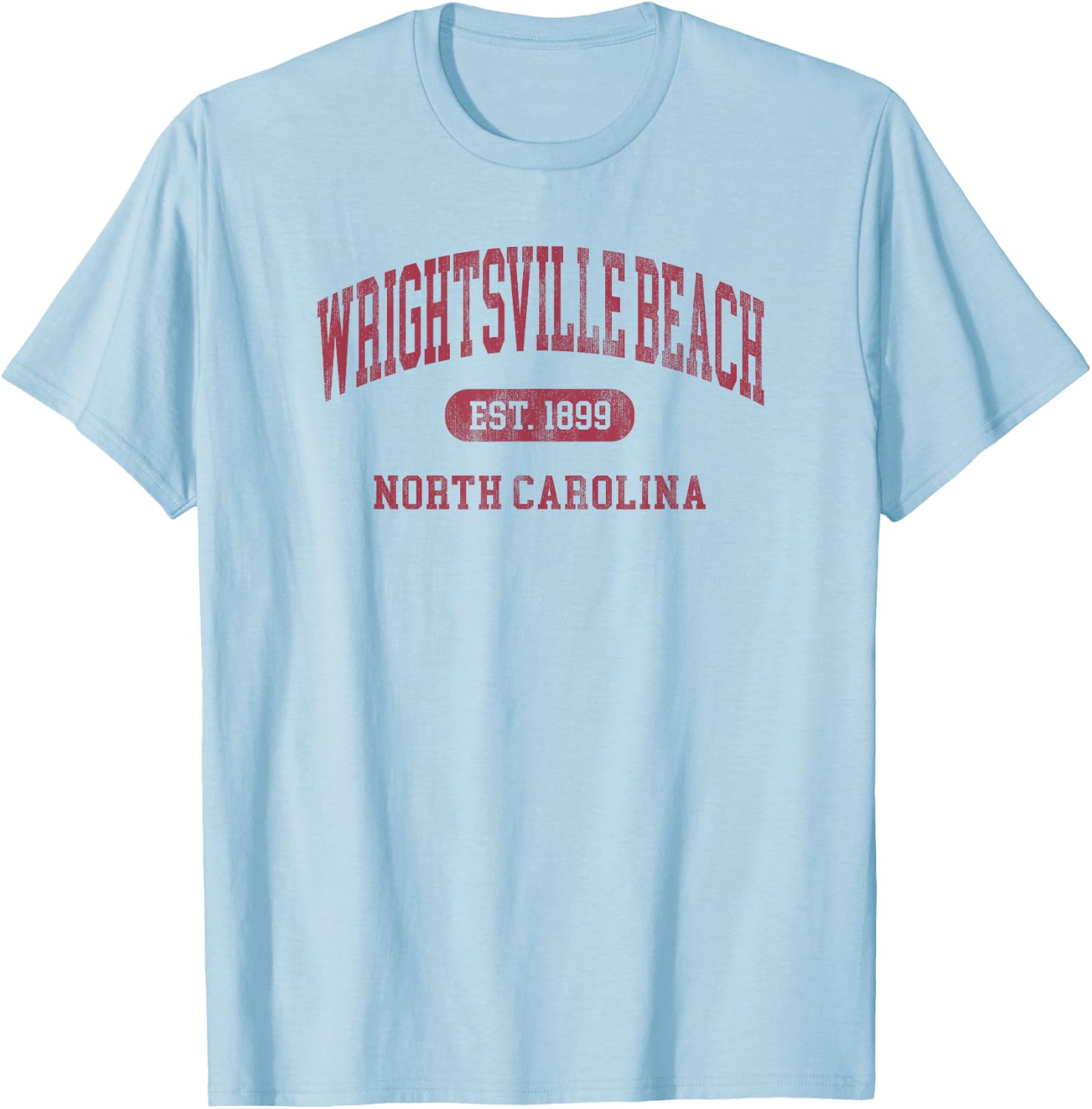 Vintage Wrightsville Beach North Carolina Retro Throwback Men Women Kids T-Shirt - T-Shirt | Light Blue