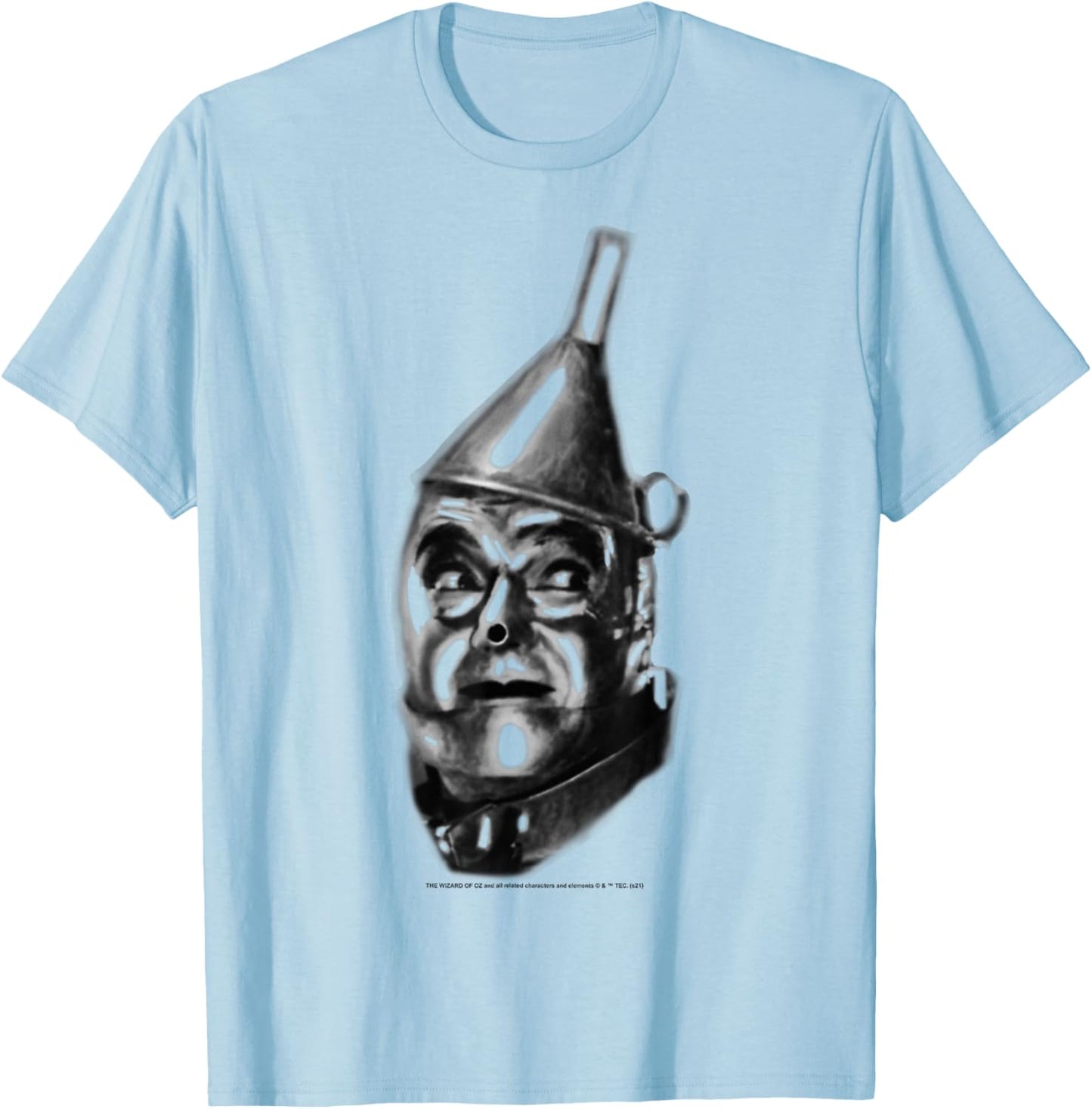 The Wizard Of Oz Tin Man Big Face T-Shirt - T-Shirt | Light Blue
