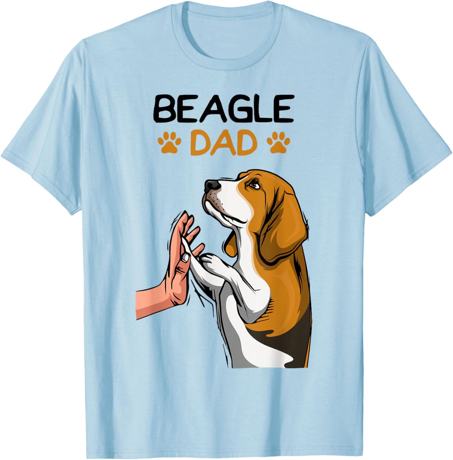 Beagle Dad Dog Father T-Shirt - T-Shirt | Light Blue