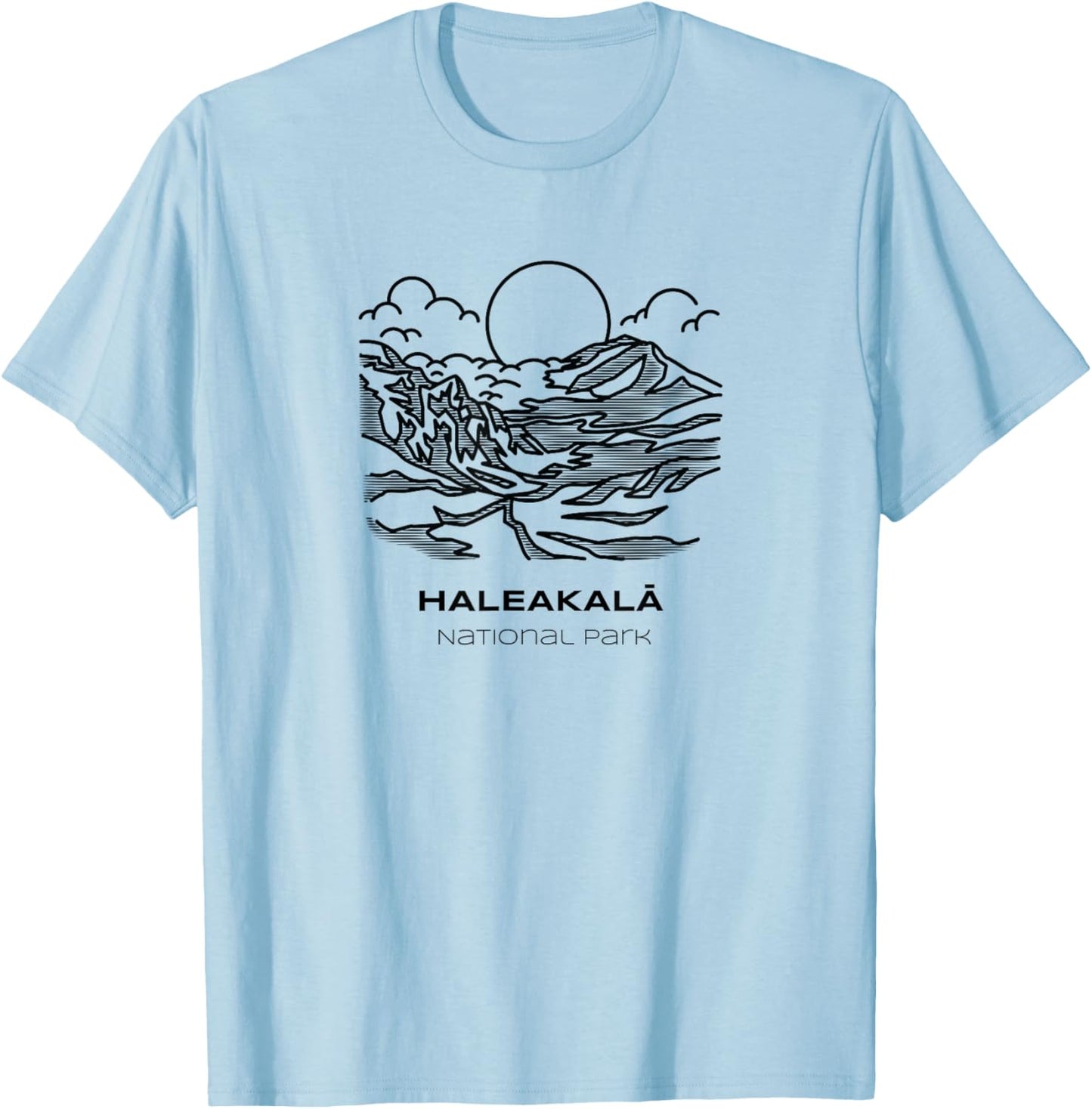 Vintage Haleakala National Park Hike T-Shirt - T-Shirt | Light Blue