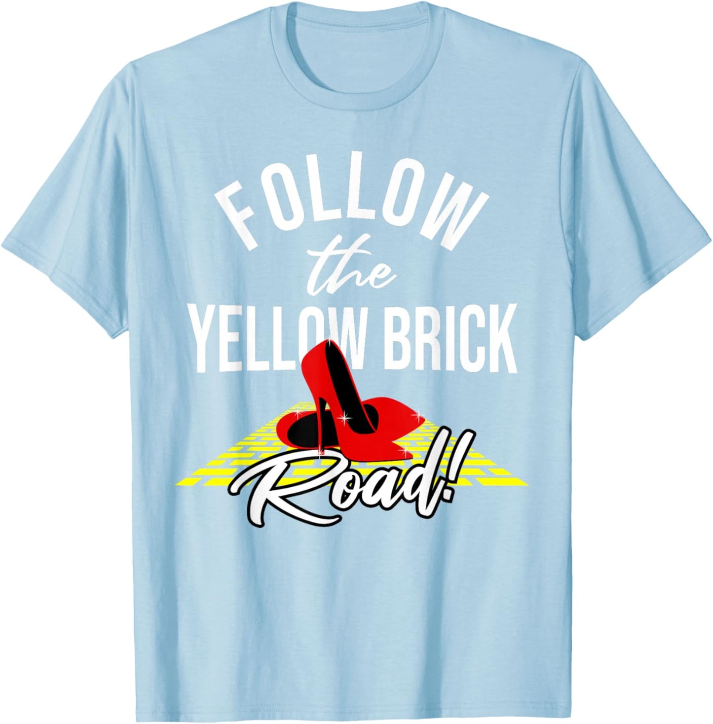 Dorothy and Friends Yellow Brick Road T-Shirt - T-Shirt | Light Blue