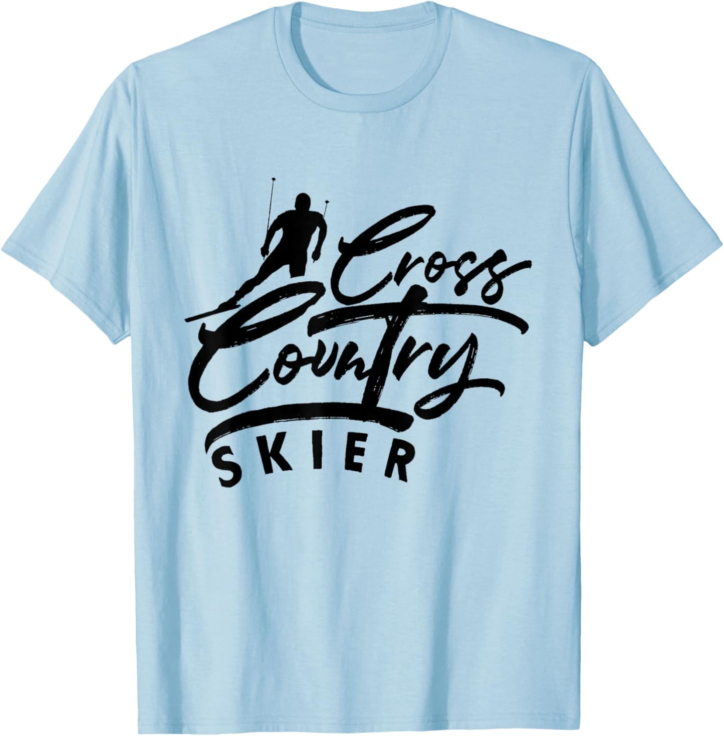 Cross Country Skiing Skier XC Ski Winter Sports Snow T-Shirt - T-Shirt | Light Blue